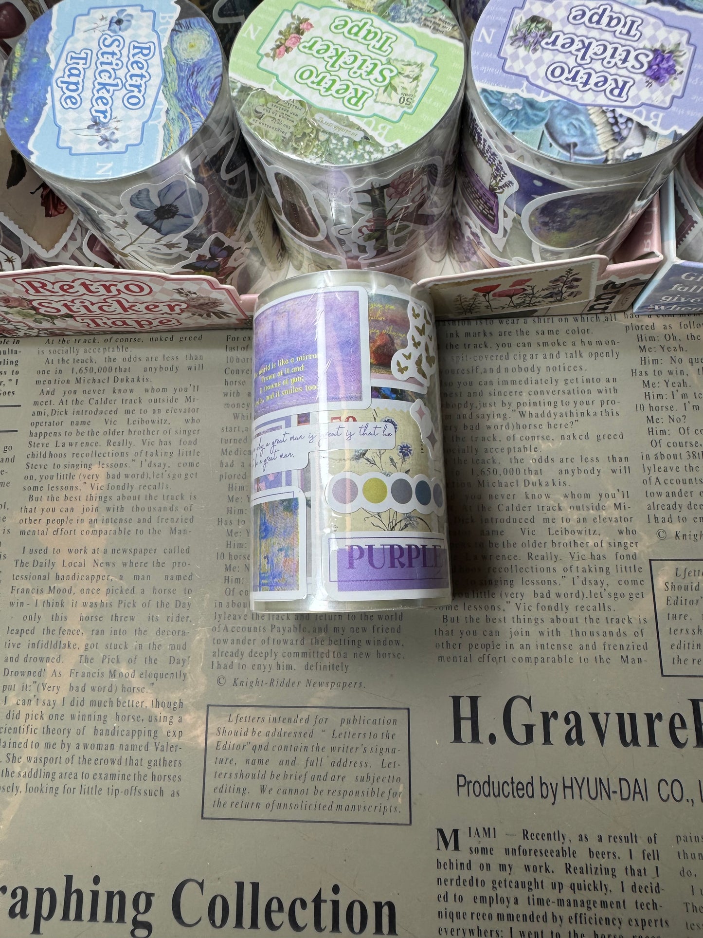 Retro Sticker Tape