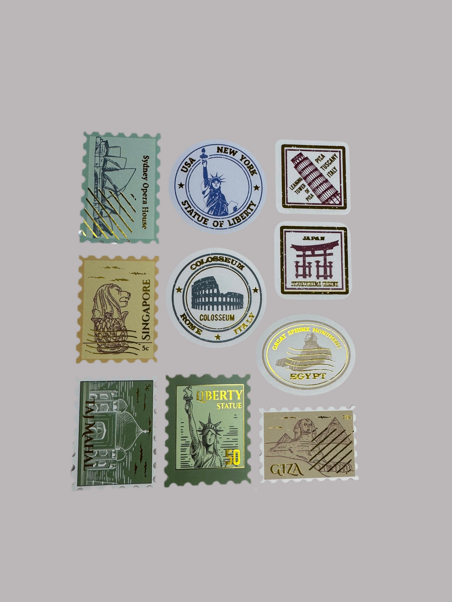 Stamp stickers