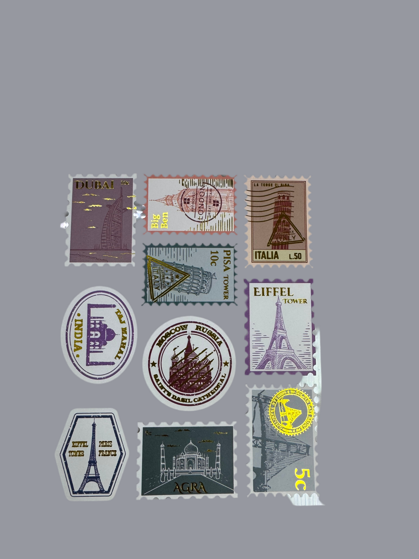 Stamp stickers