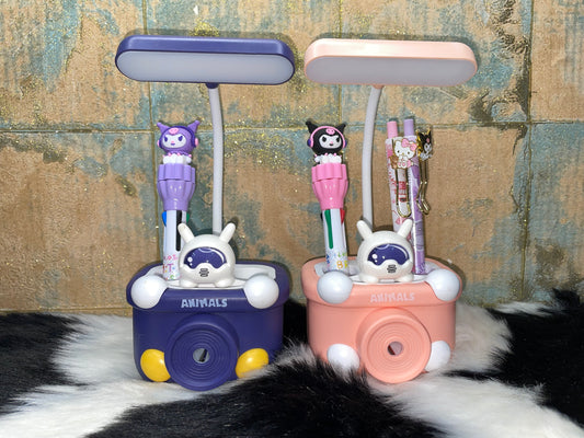 Mini camera led lamp with sharpener