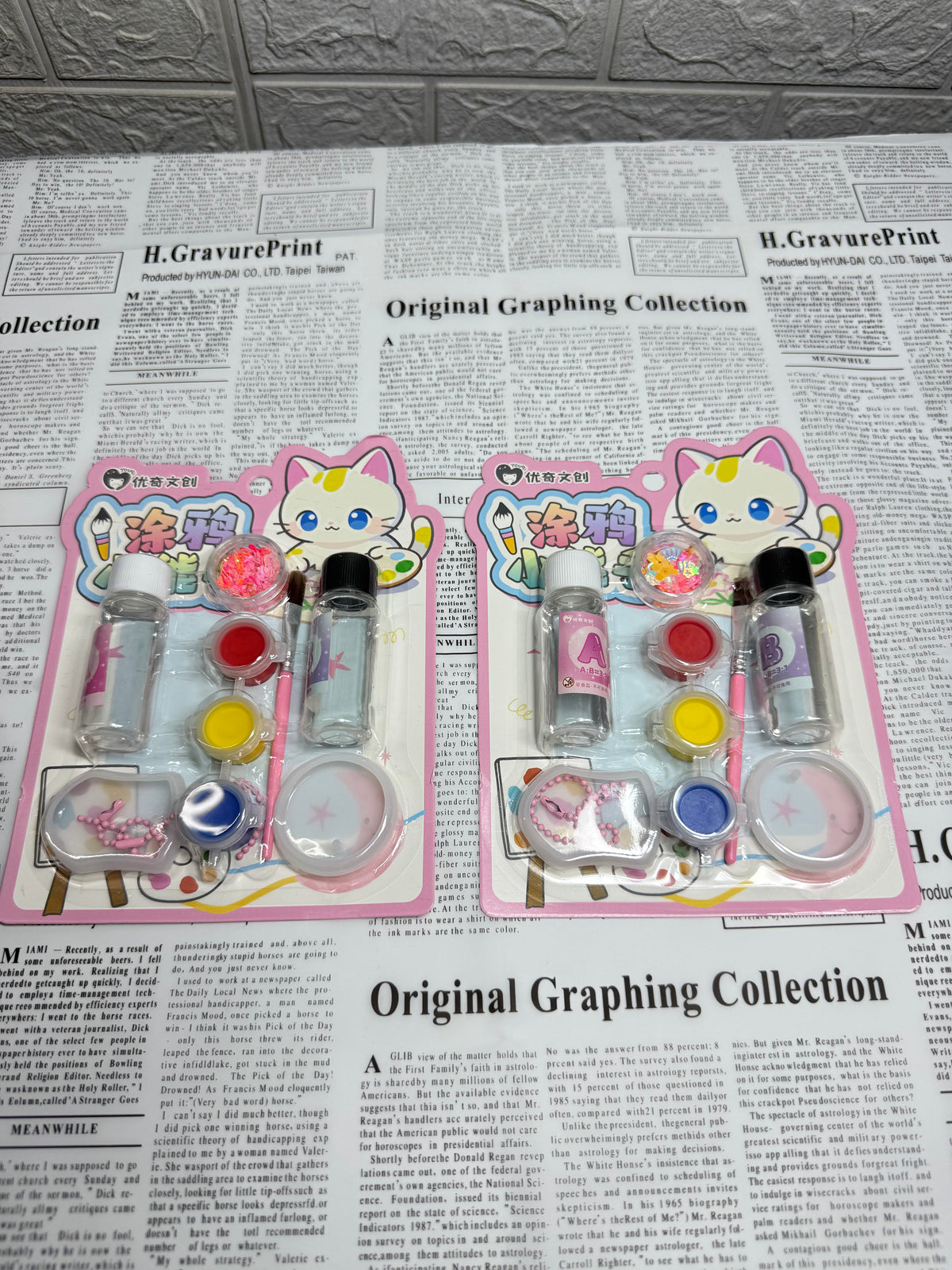 DIY | Cat themed | Resin Keychain Craft Kit |