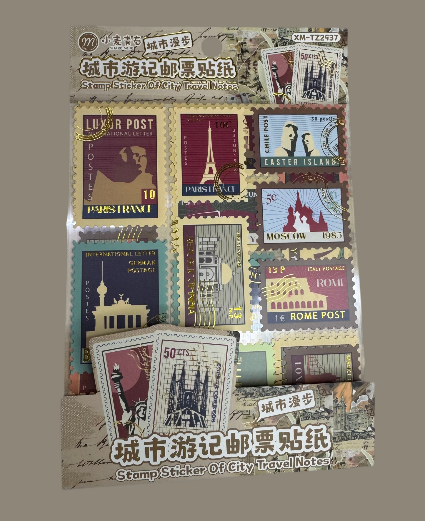 Stamp stickers