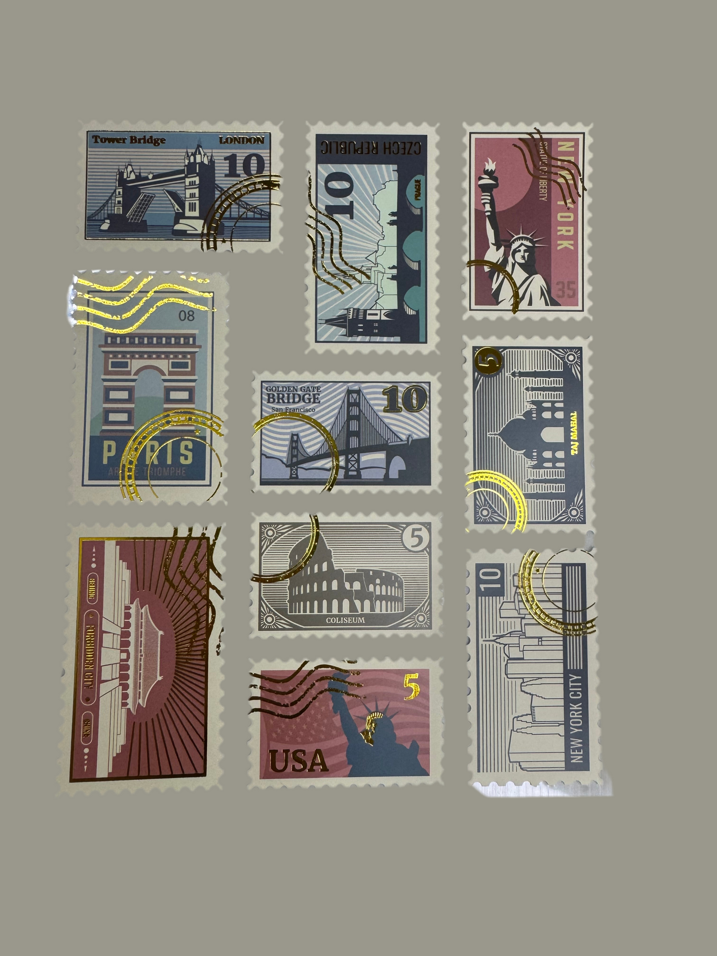 Stamp stickers