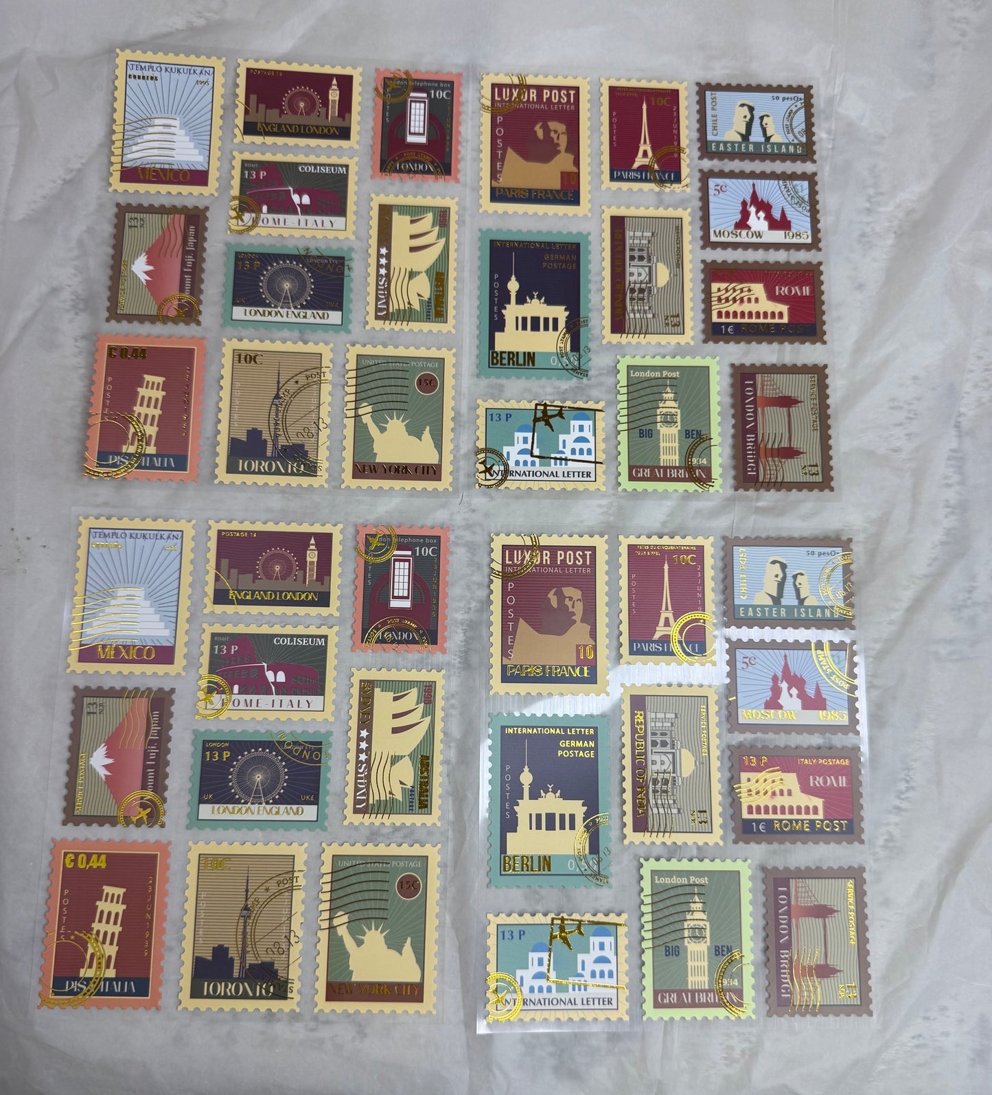 Stamp stickers