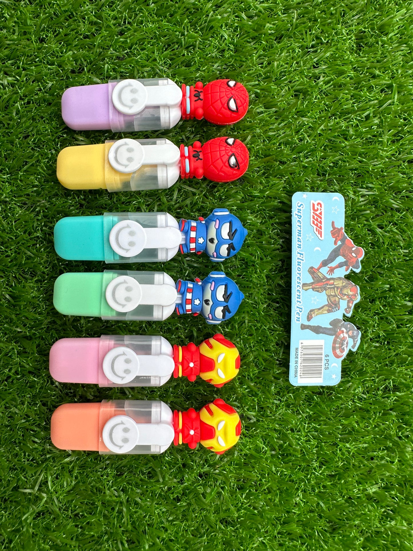 Spider man highlighters