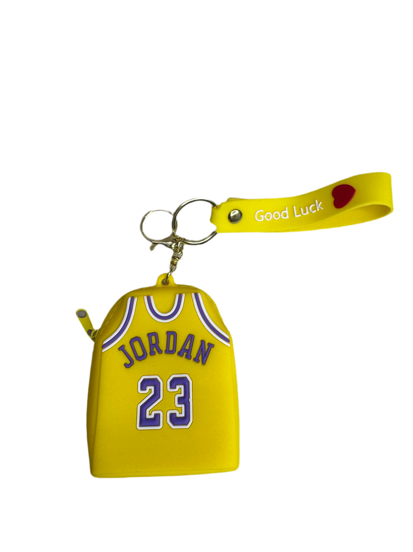Cute Cartoon & Sports Jersey Silicone Keychain Pouches