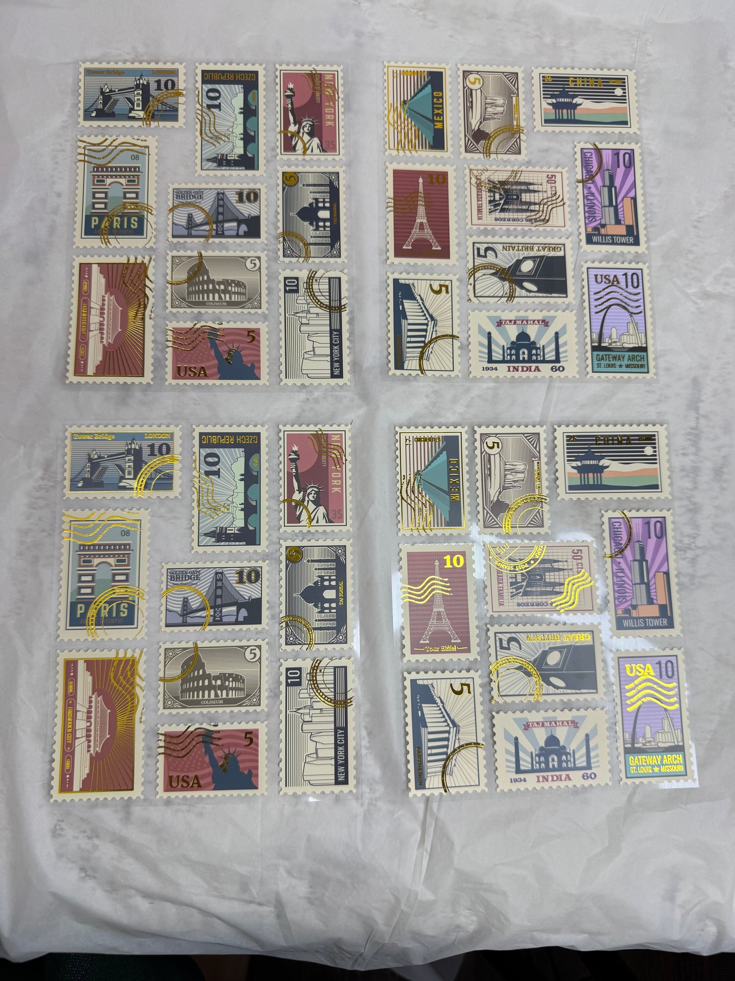 Stamp stickers
