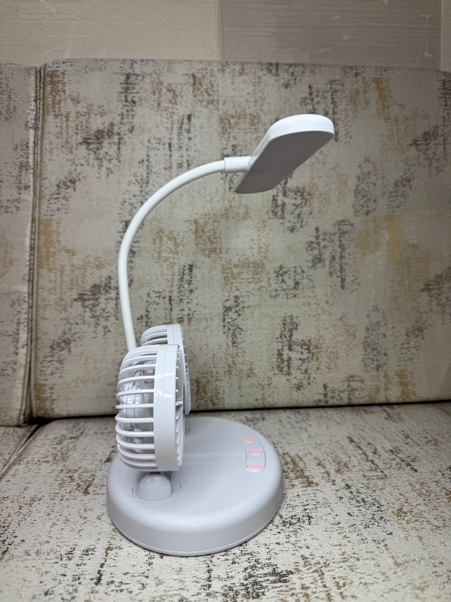 Desk lamp with fans