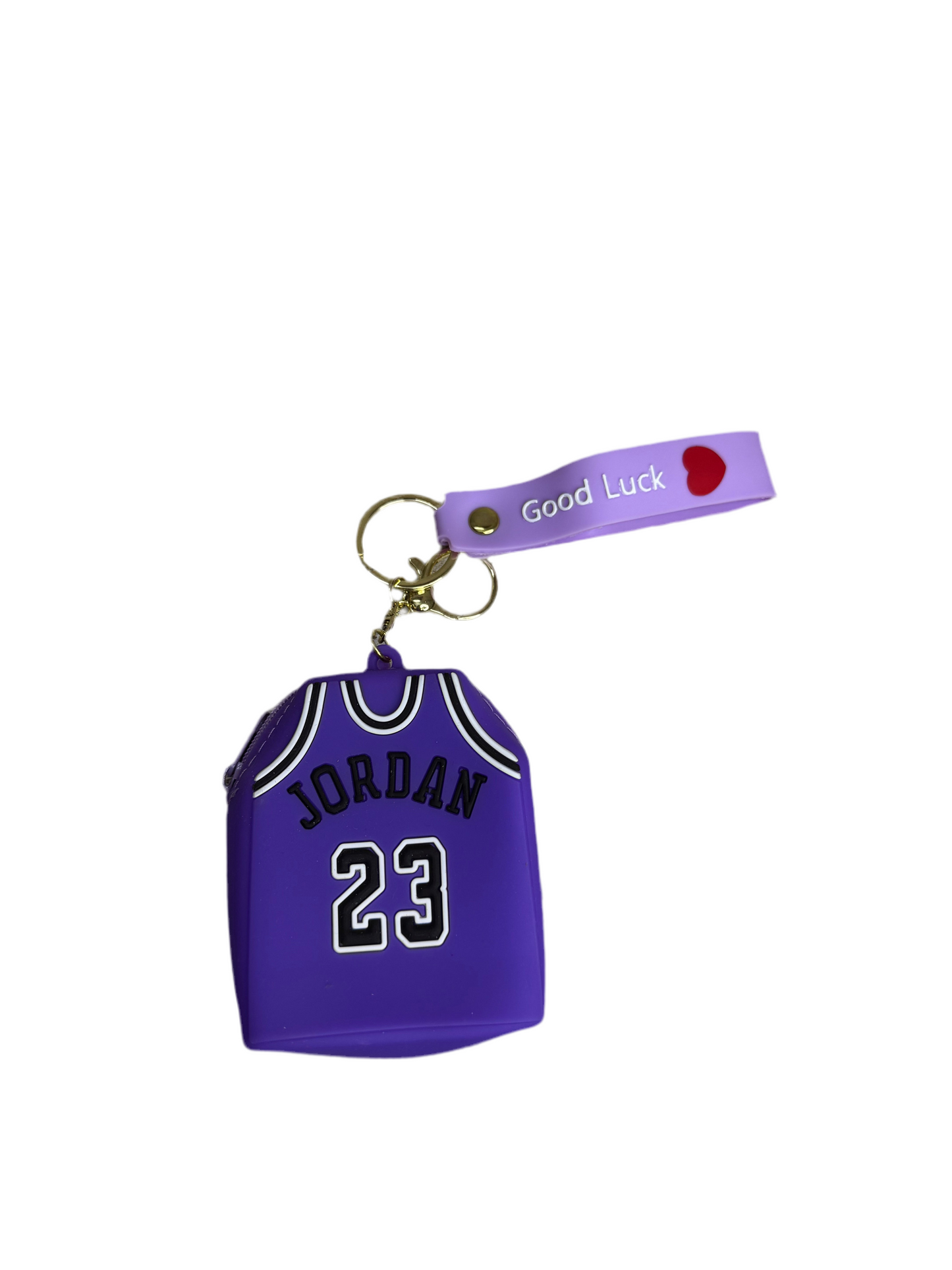 Cute Cartoon & Sports Jersey Silicone Keychain Pouches