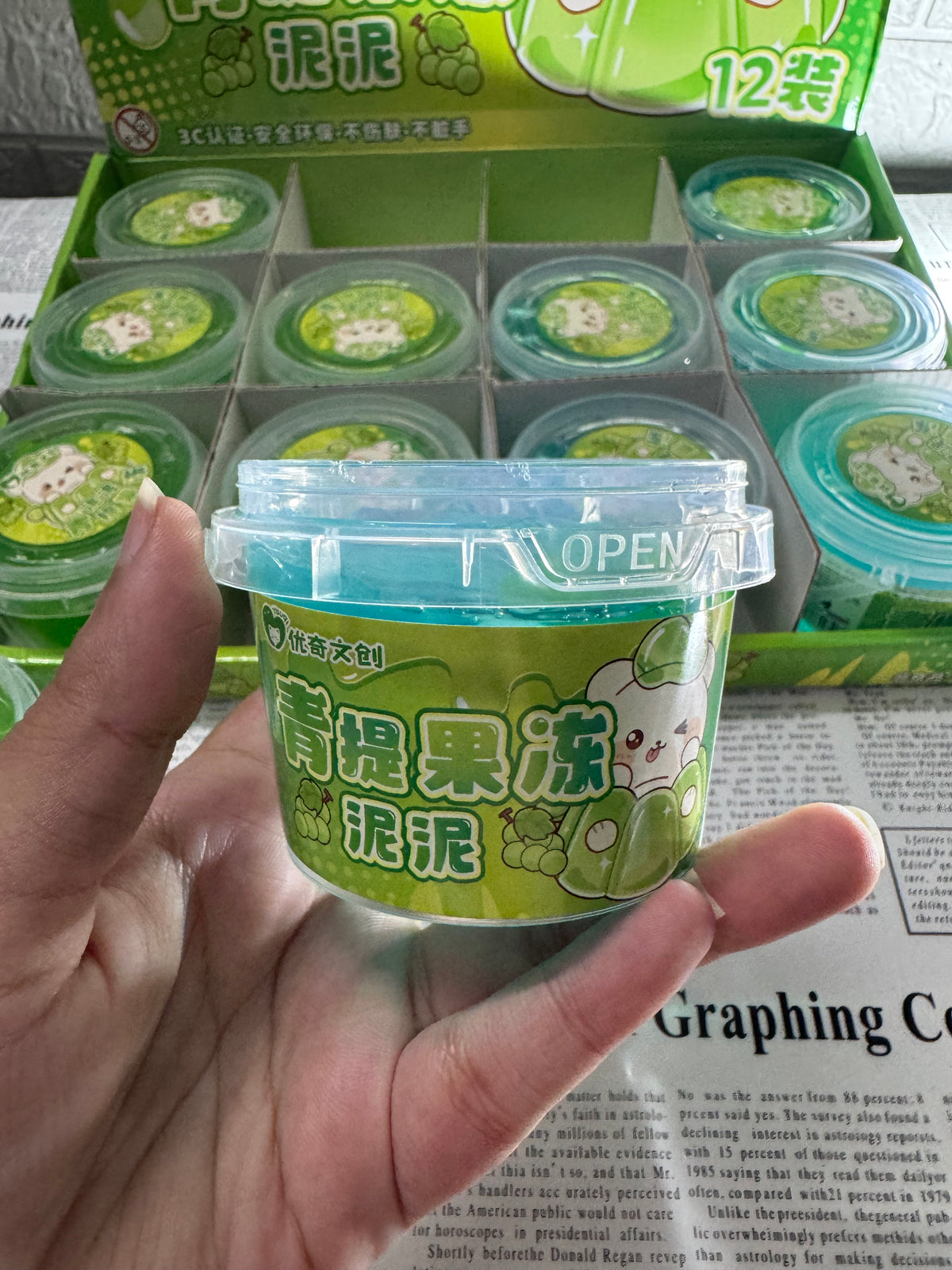 Green Grape Jelly slime