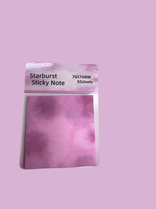 Starburst sticky notes