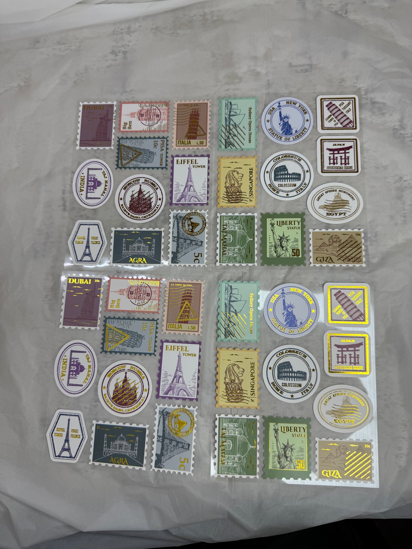Stamp stickers