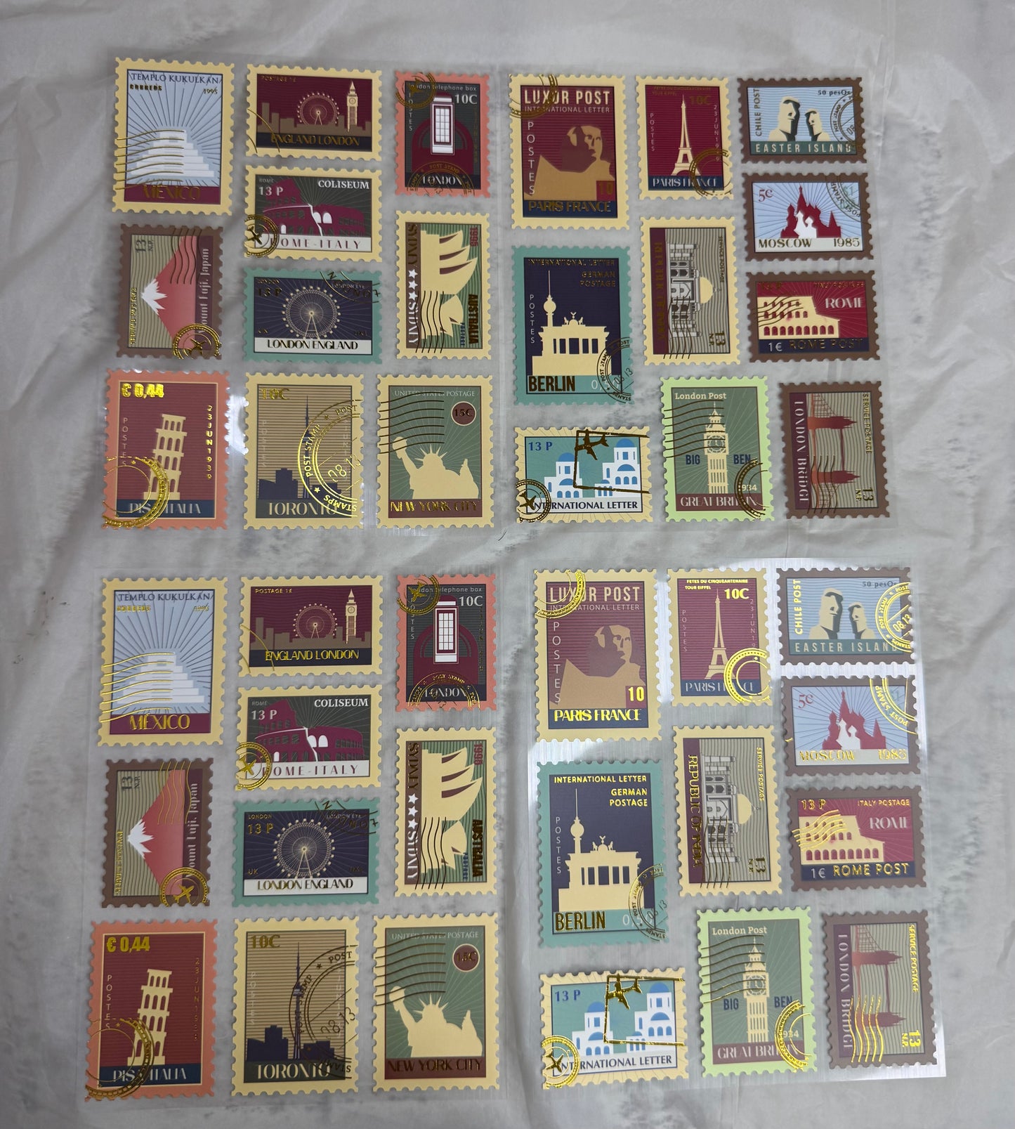 Stamp stickers