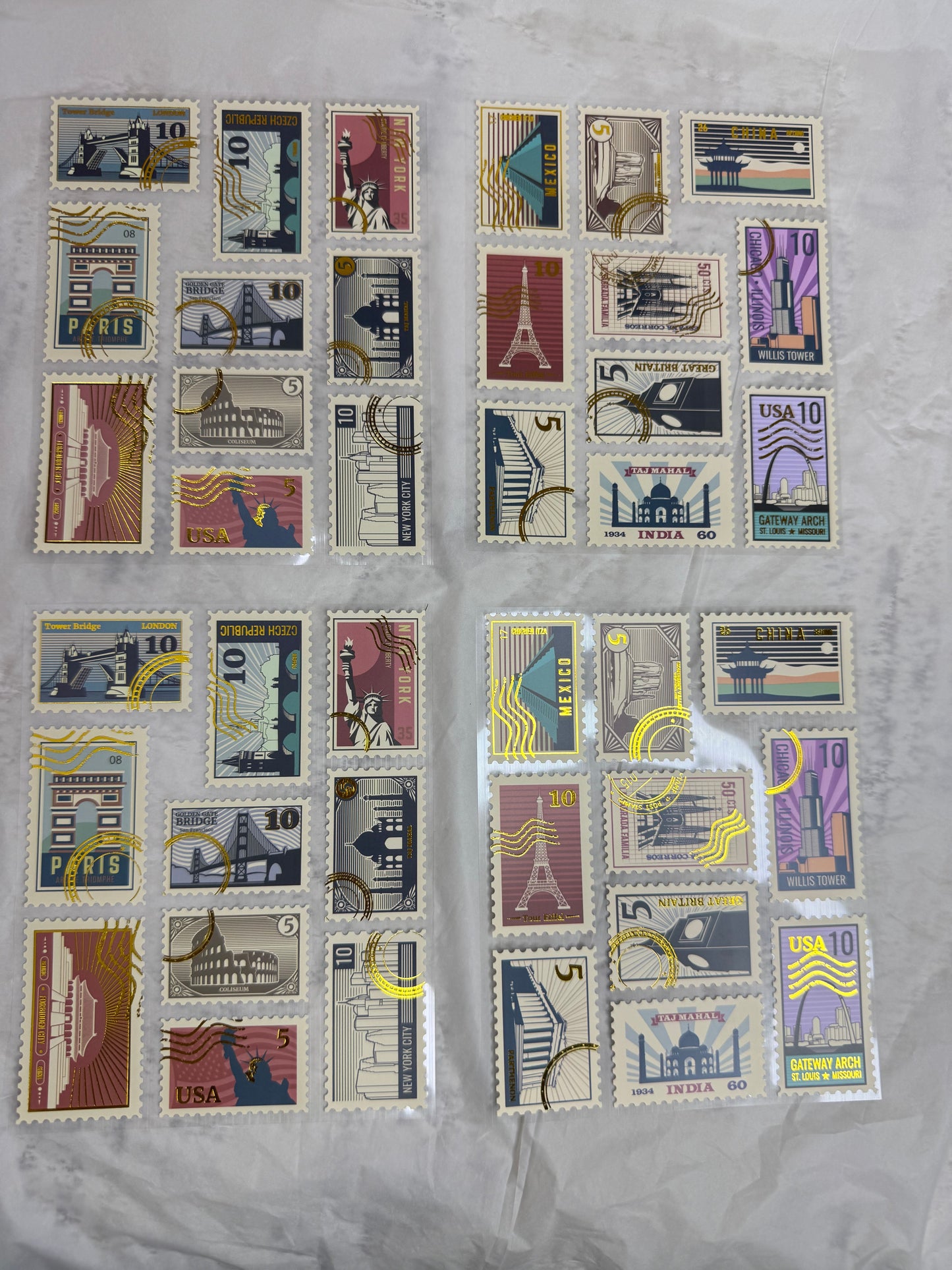 Stamp stickers