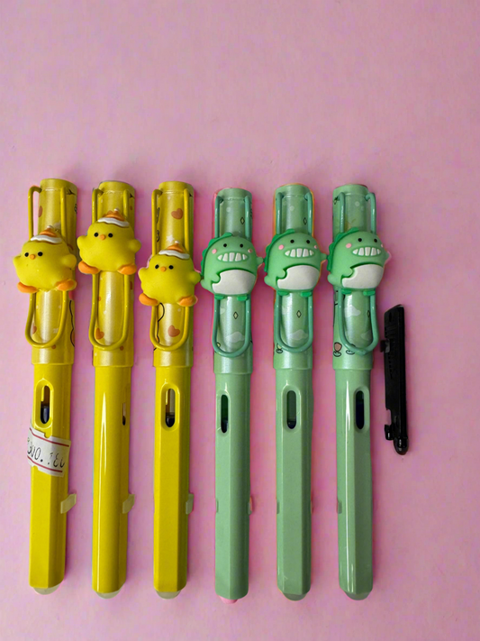Cute ink pen with eraser