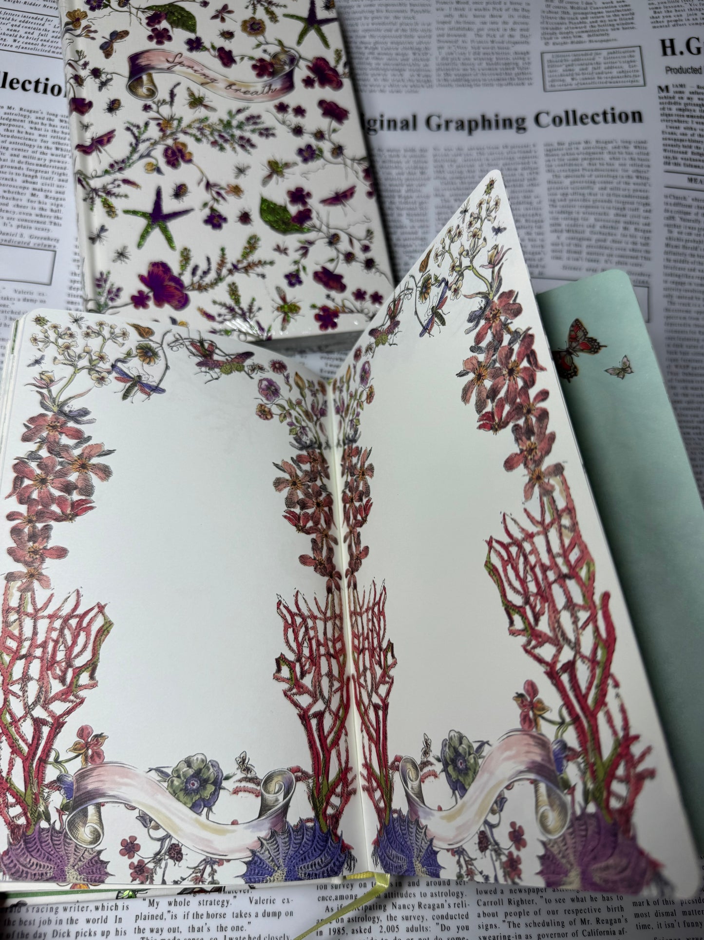 Butterfly themed Hard cover Jornal