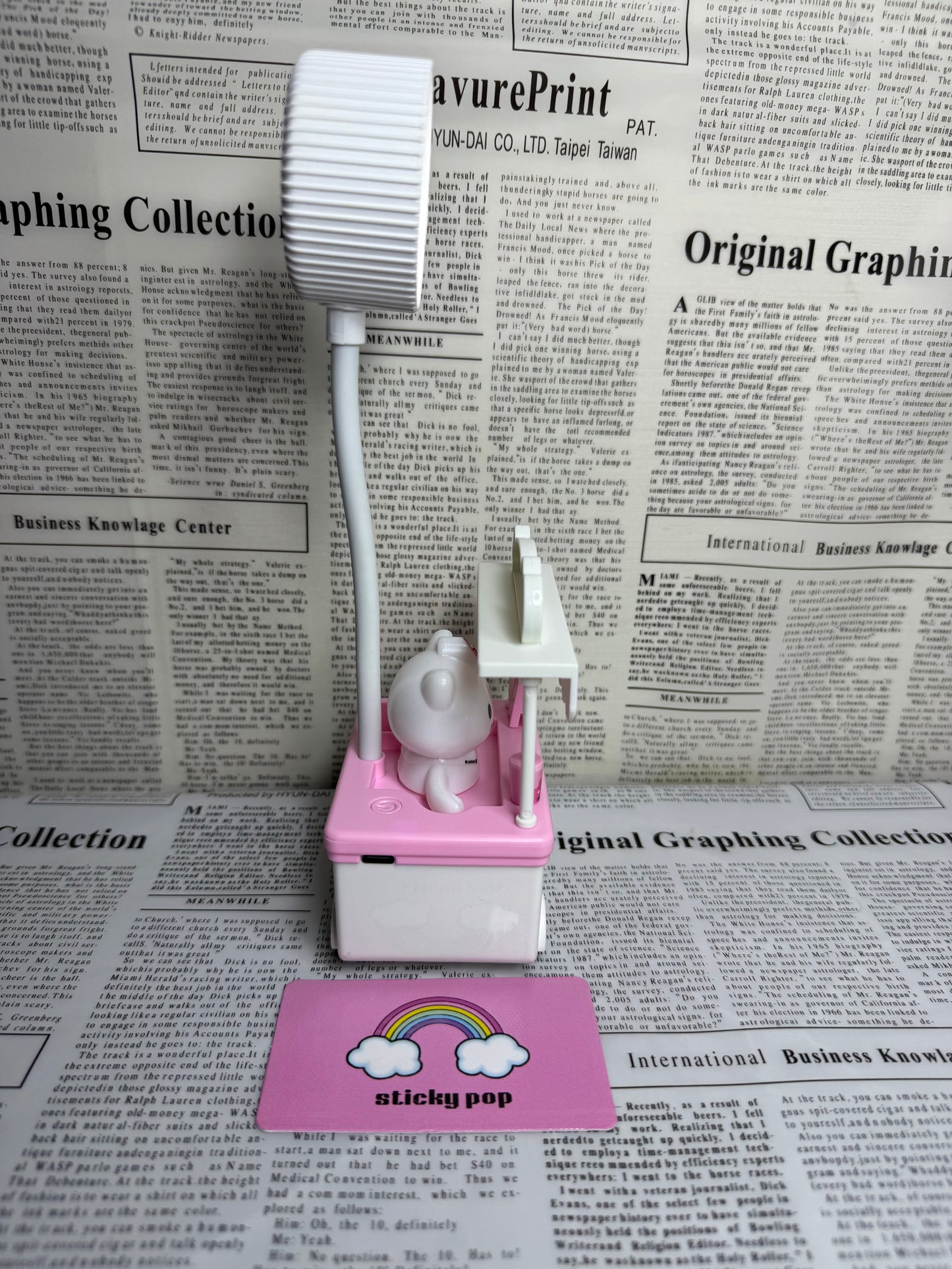 Kawaii Ice-Cream Cart LED Night Desk Lamp