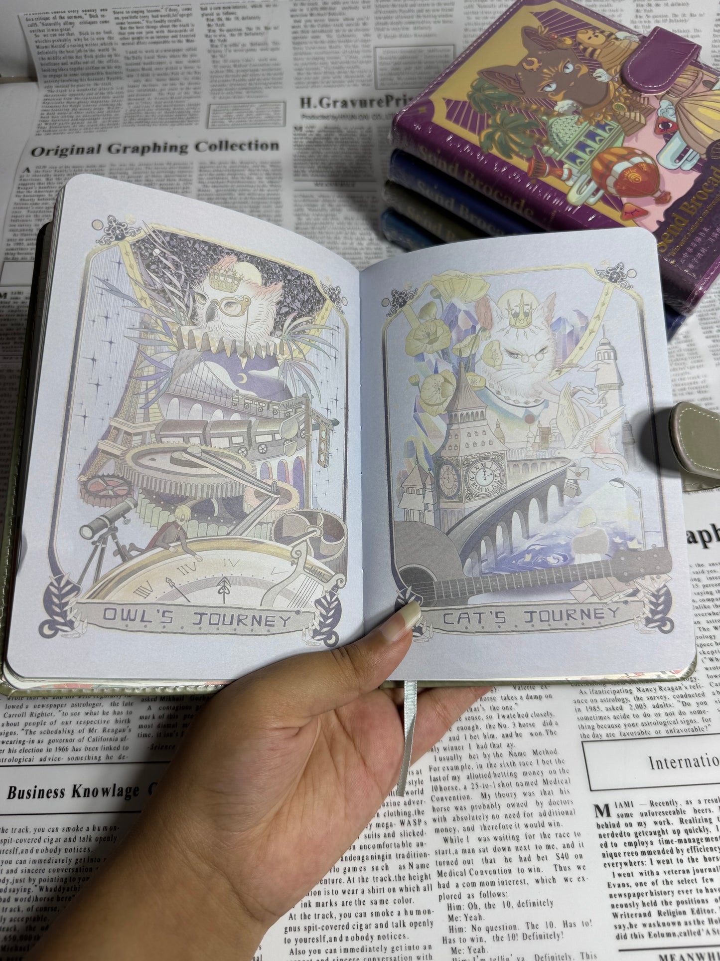 Aesthetic Animal themed journals | Send brocade |