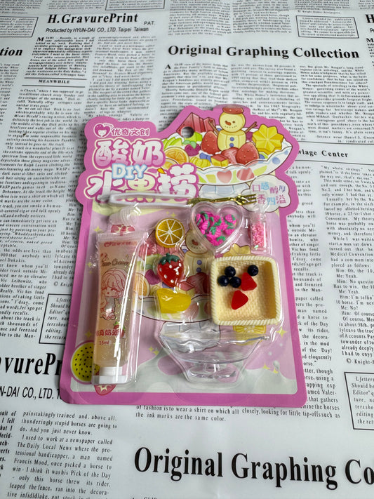 DIY | miniature | yogurt fruit bowl |craft kit |