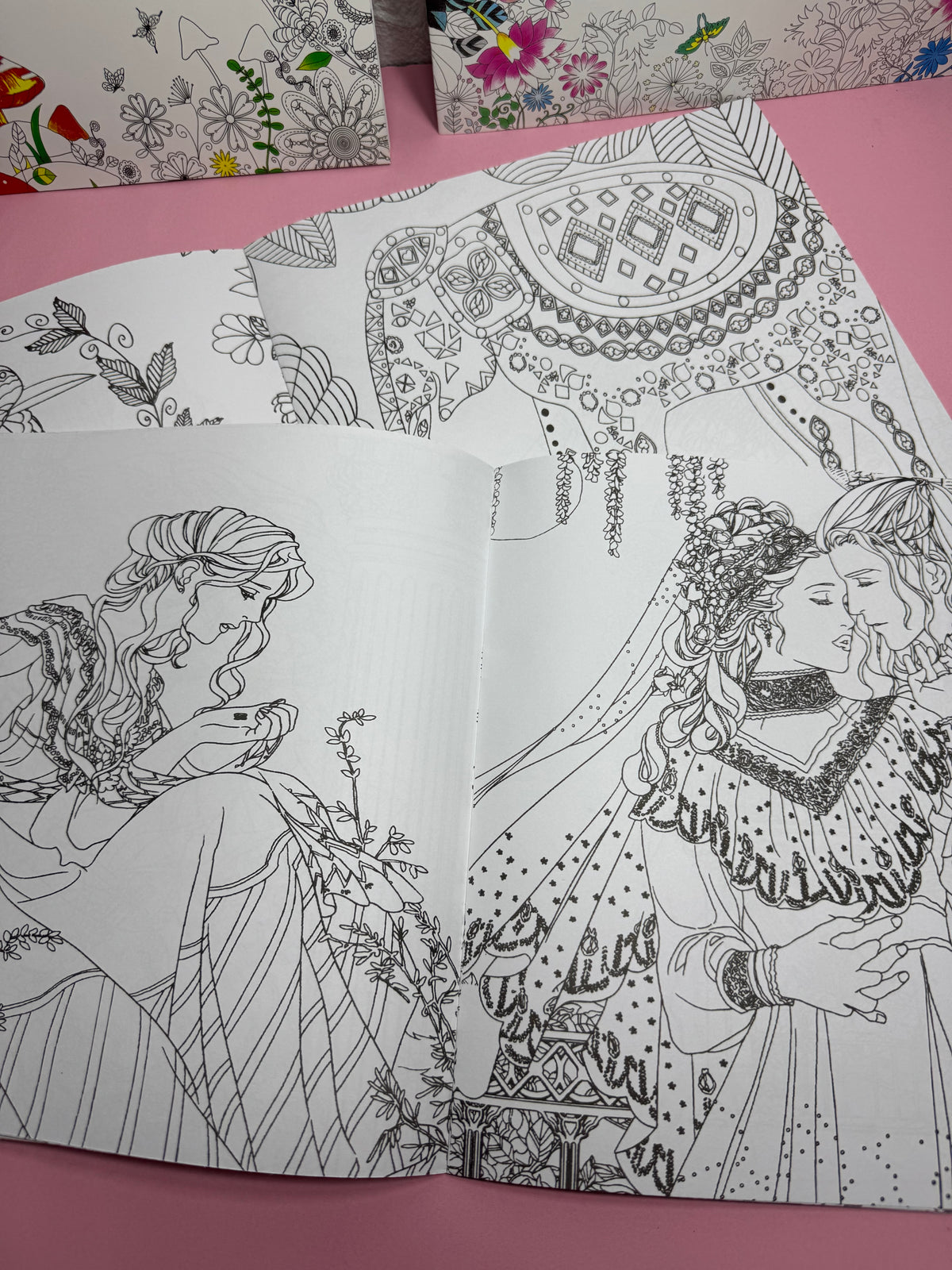 Adult coloring book | Mystery Garden | Beauty & the beast | Enchanted Forest | Fairy Tales & Magical Dreams