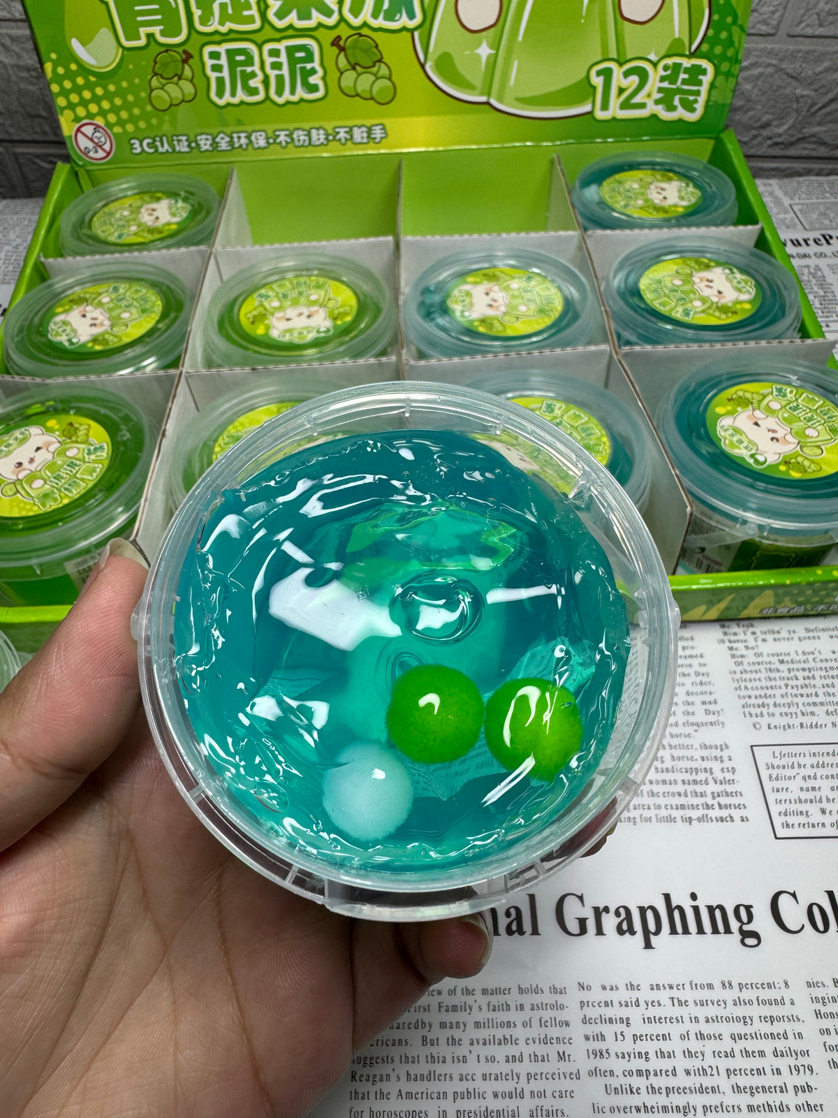 Green Grape Jelly slime