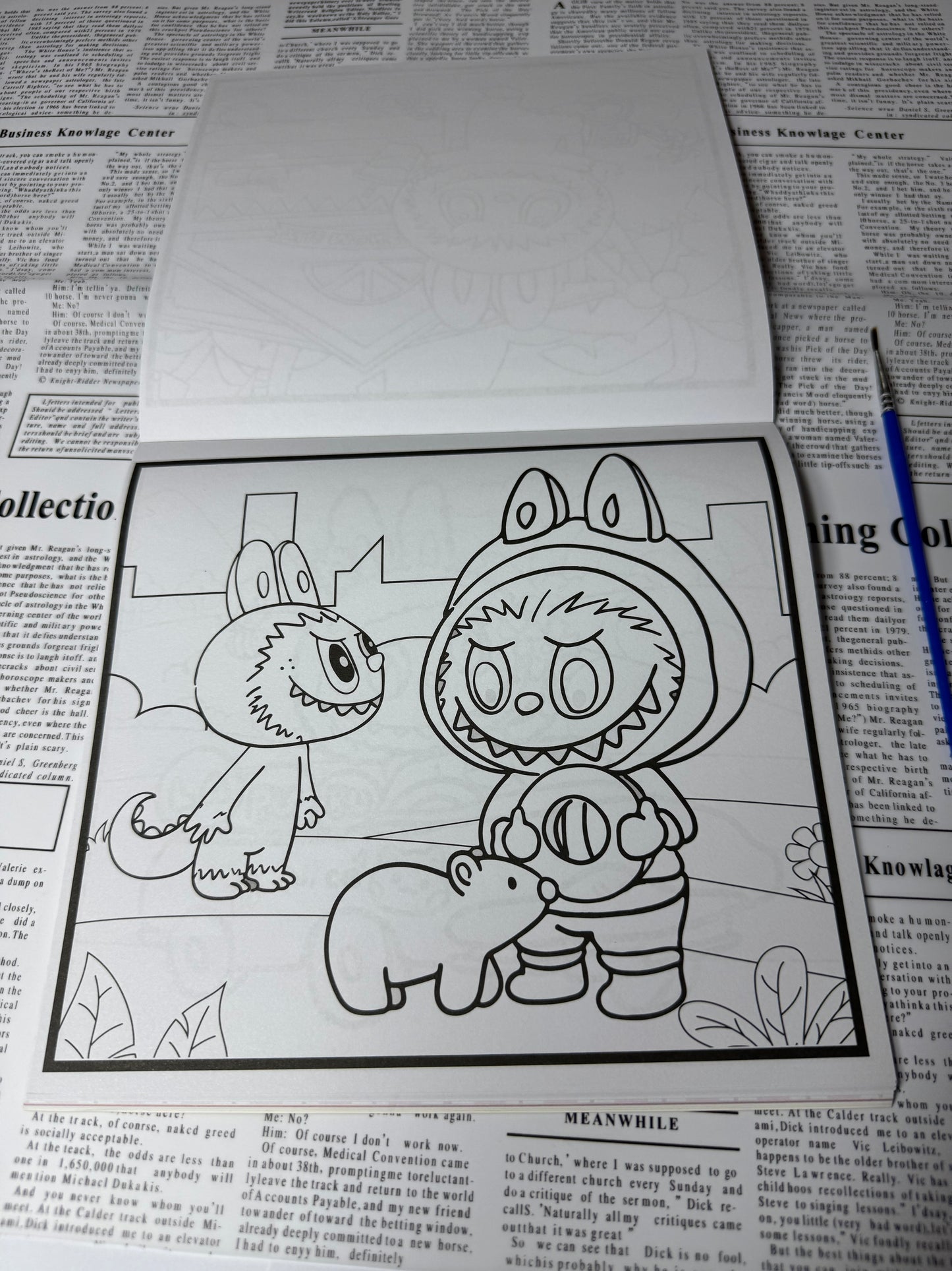 Coloring book + Painting Book + Note pad
