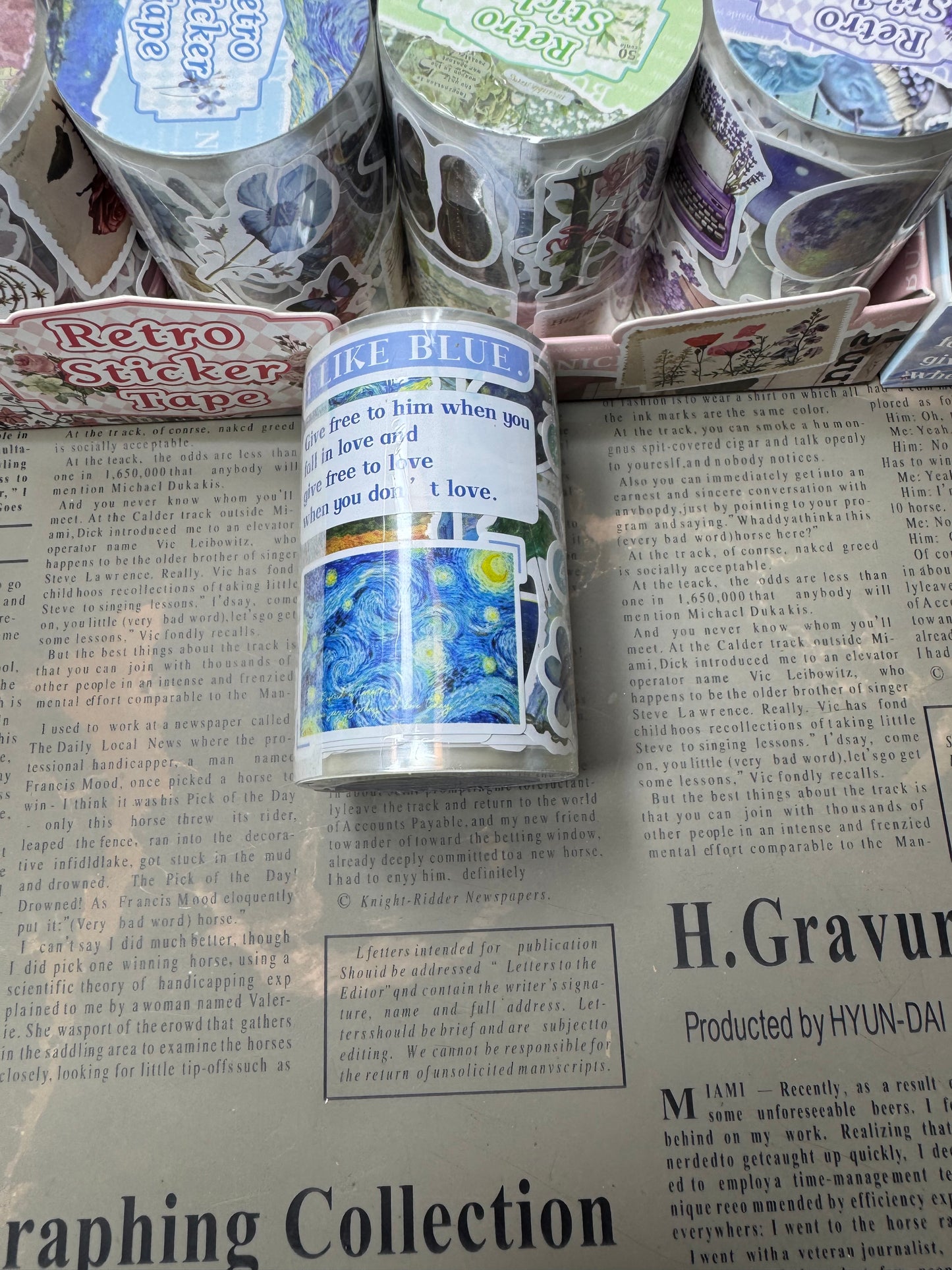 Retro Sticker Tape