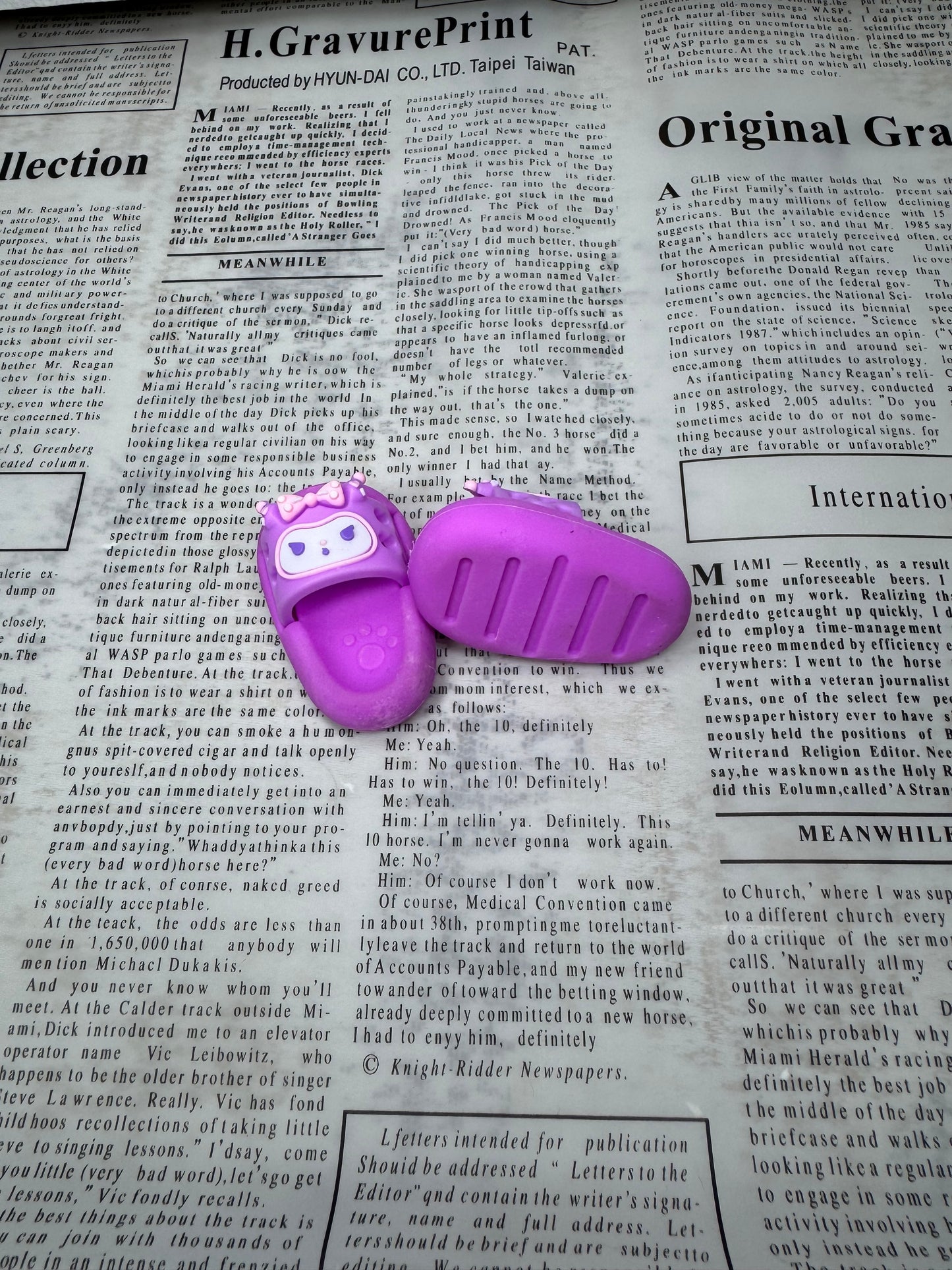 Kuromi Slippers Eraser
