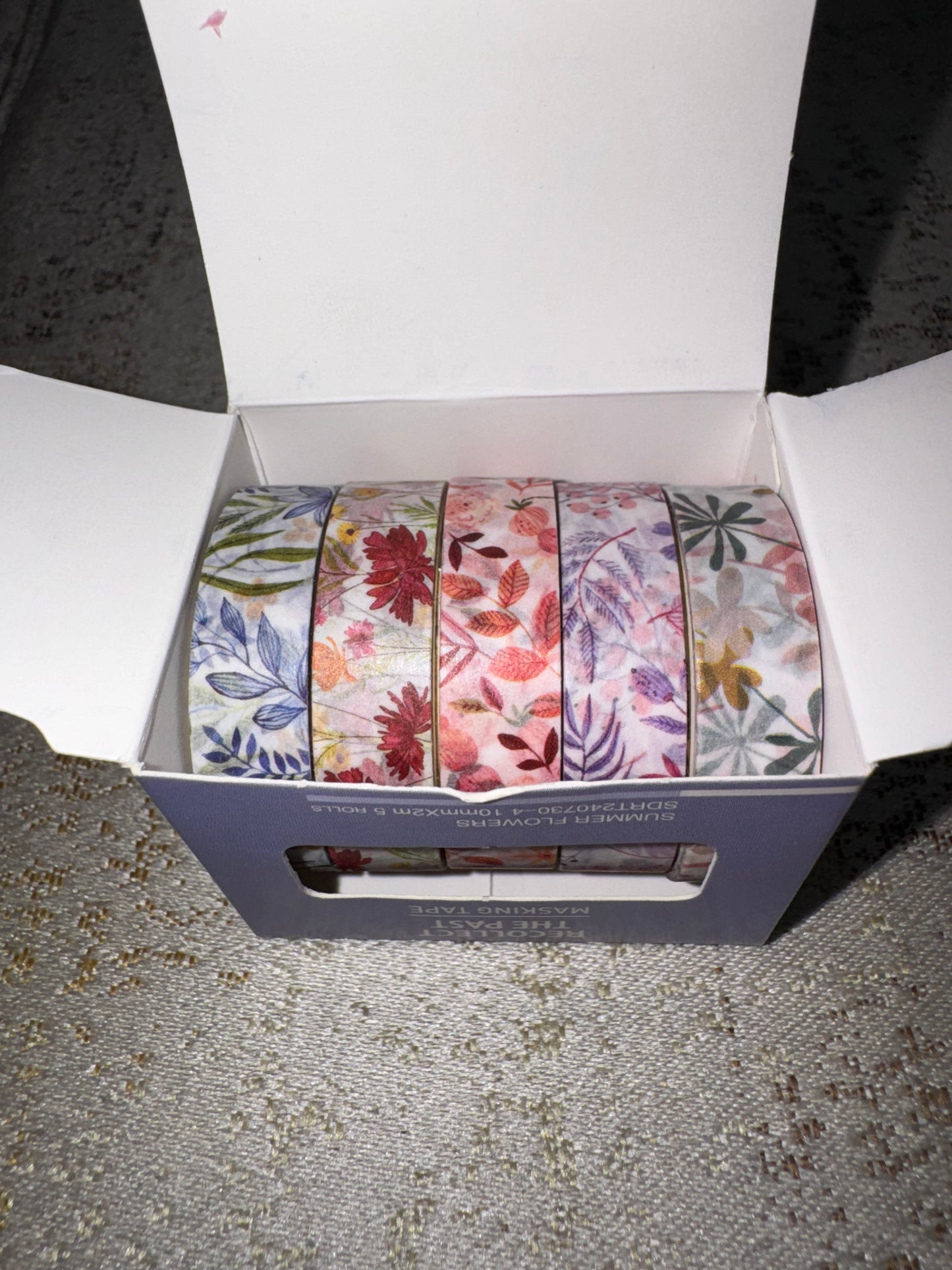 Flower Themed Washi Tape Box