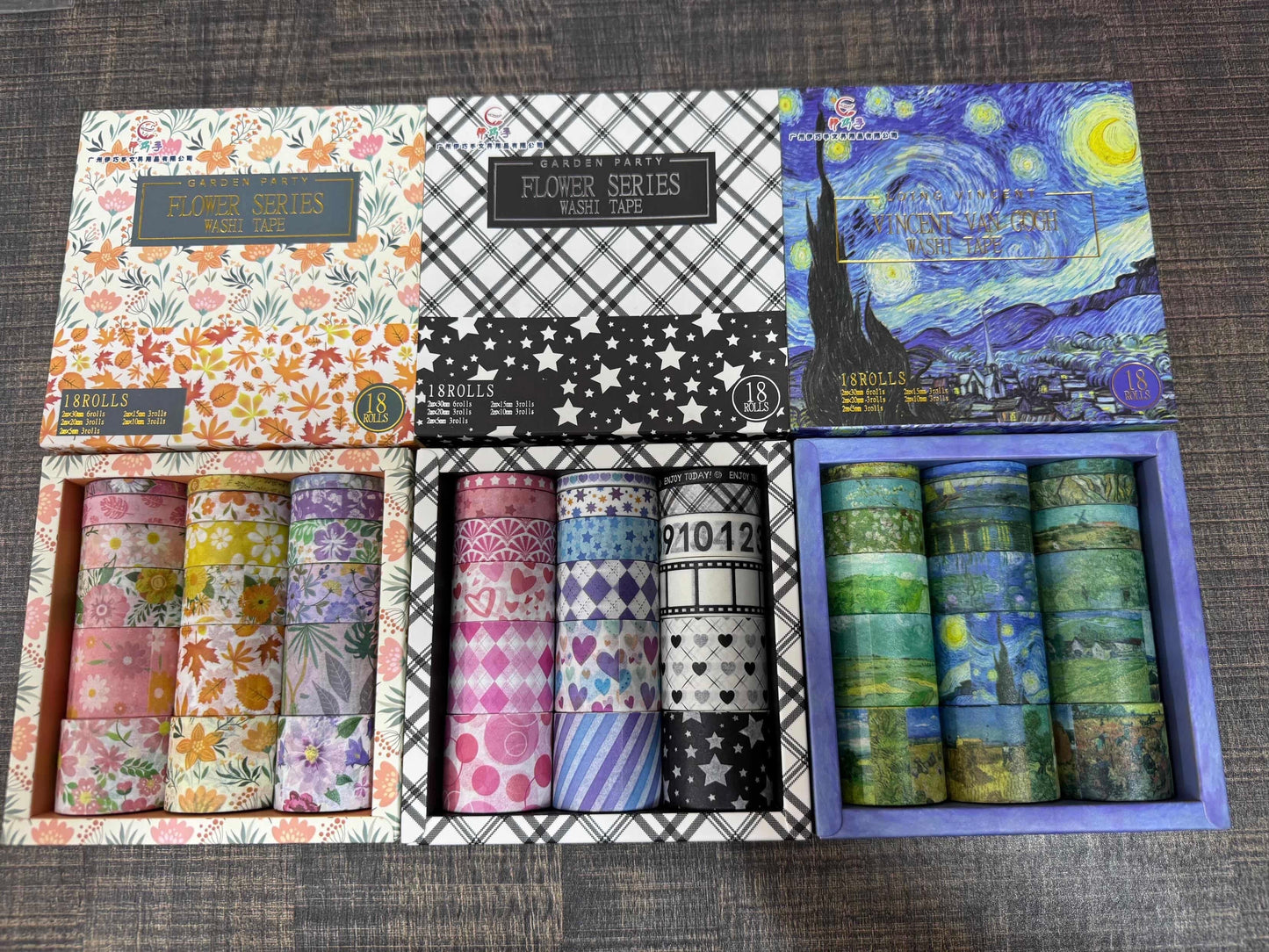 Flower Series Washi Tape| Van Gogh Series Washi Tape