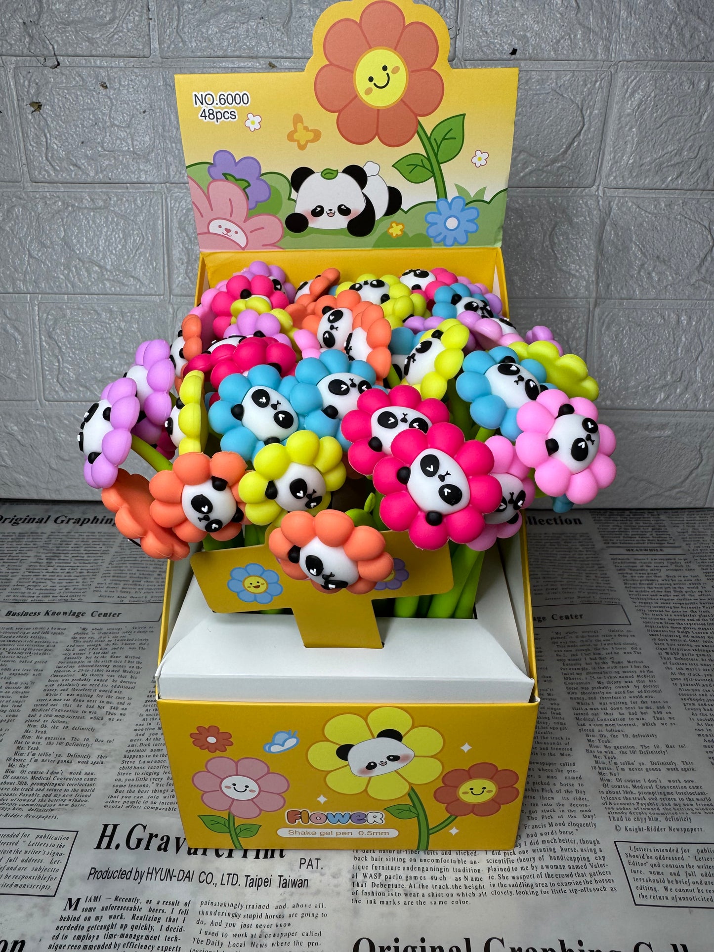 Panda Flower Gel Pen