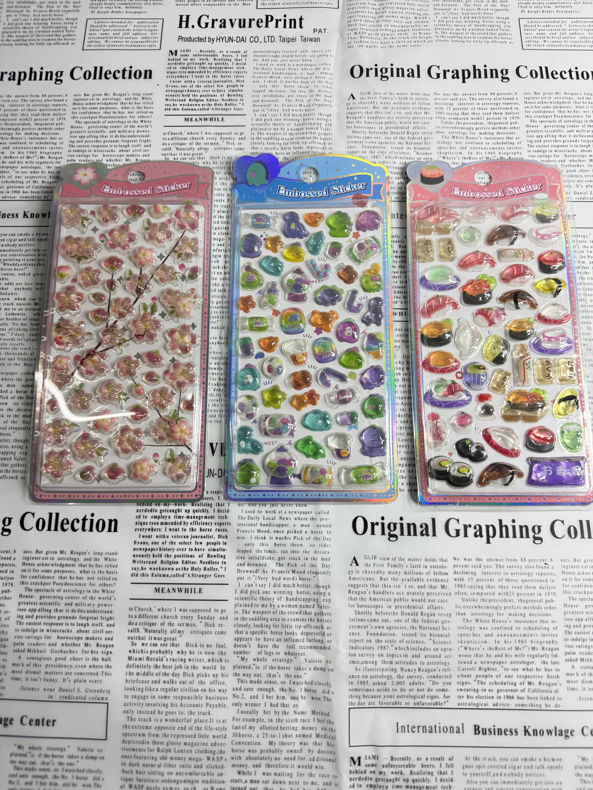 Embossed Stickers