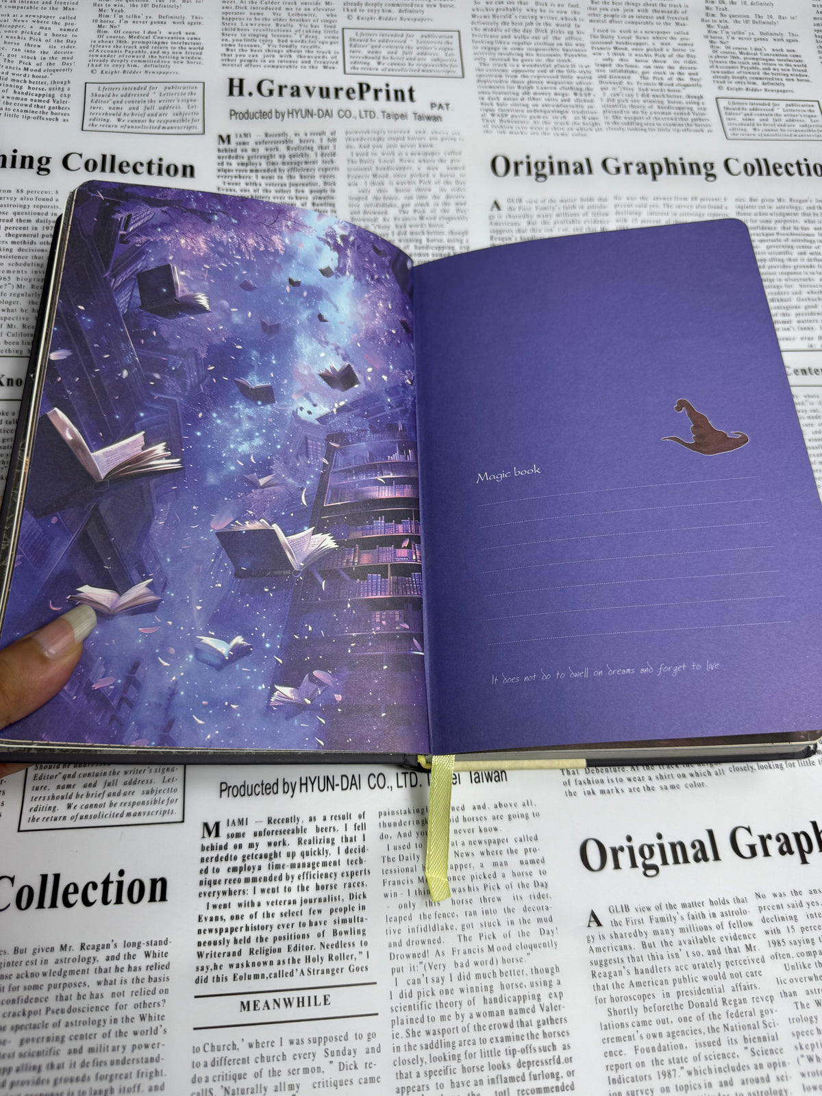 Wizard Magic Street Journal | Fantasy Adventure Notebook (Printed Pages)
