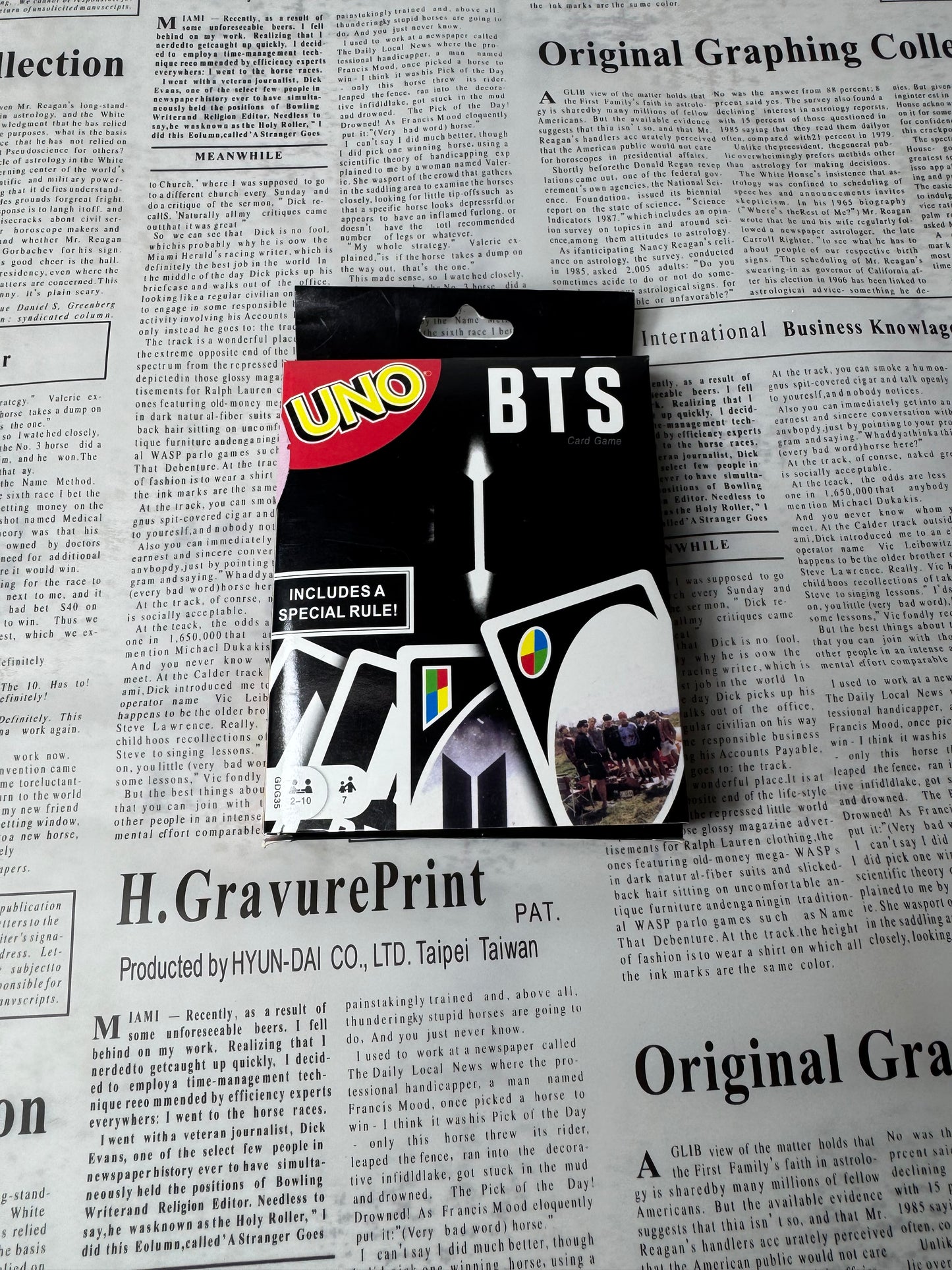 BTS UNO CARDS