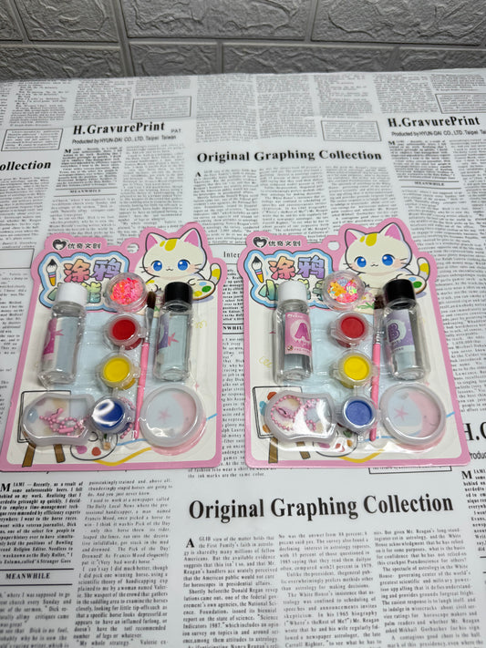 DIY | Cat themed | Resin Keychain Craft Kit |