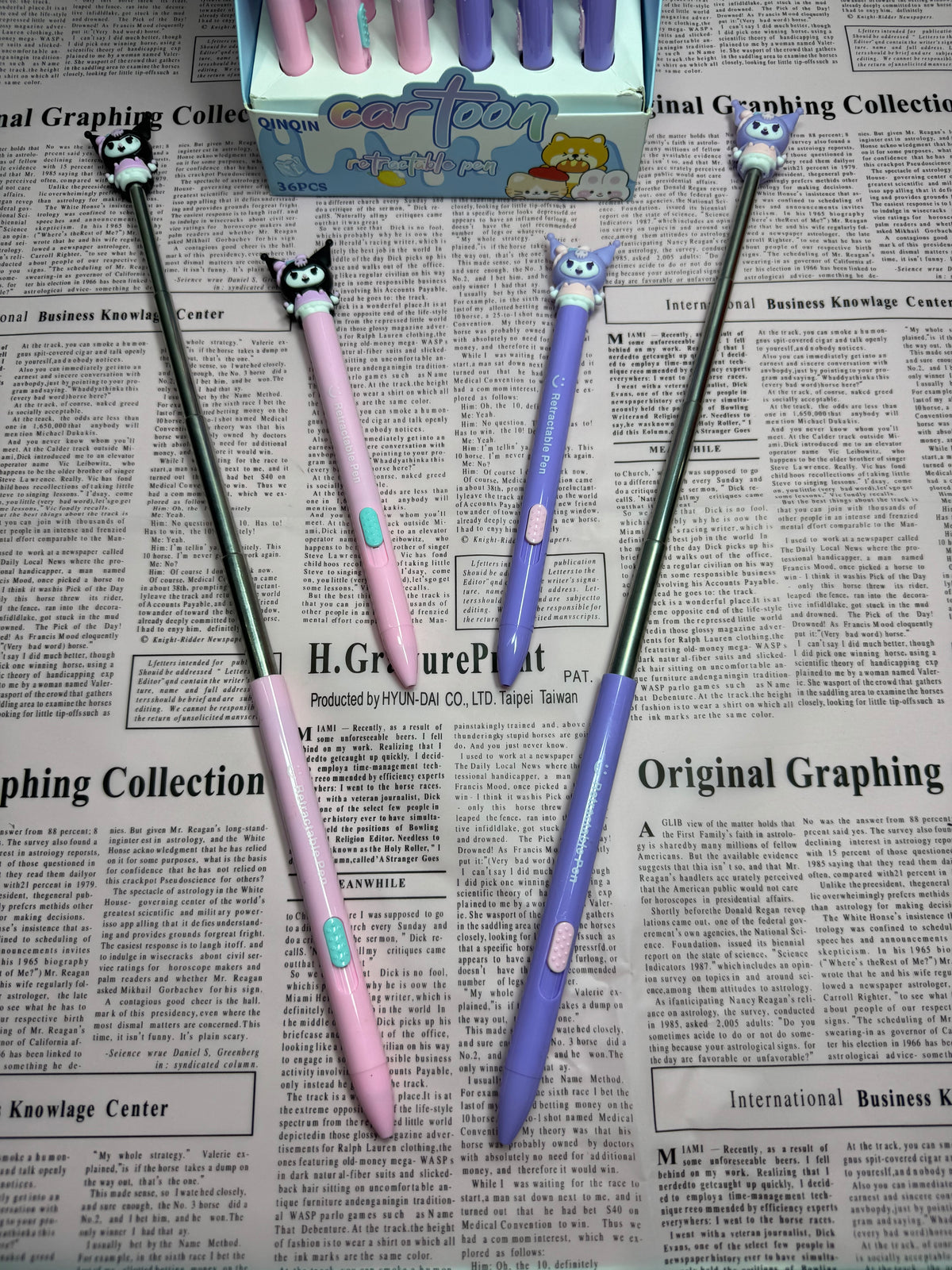 Spider Man | Kuromi | Retractable Ball Pen