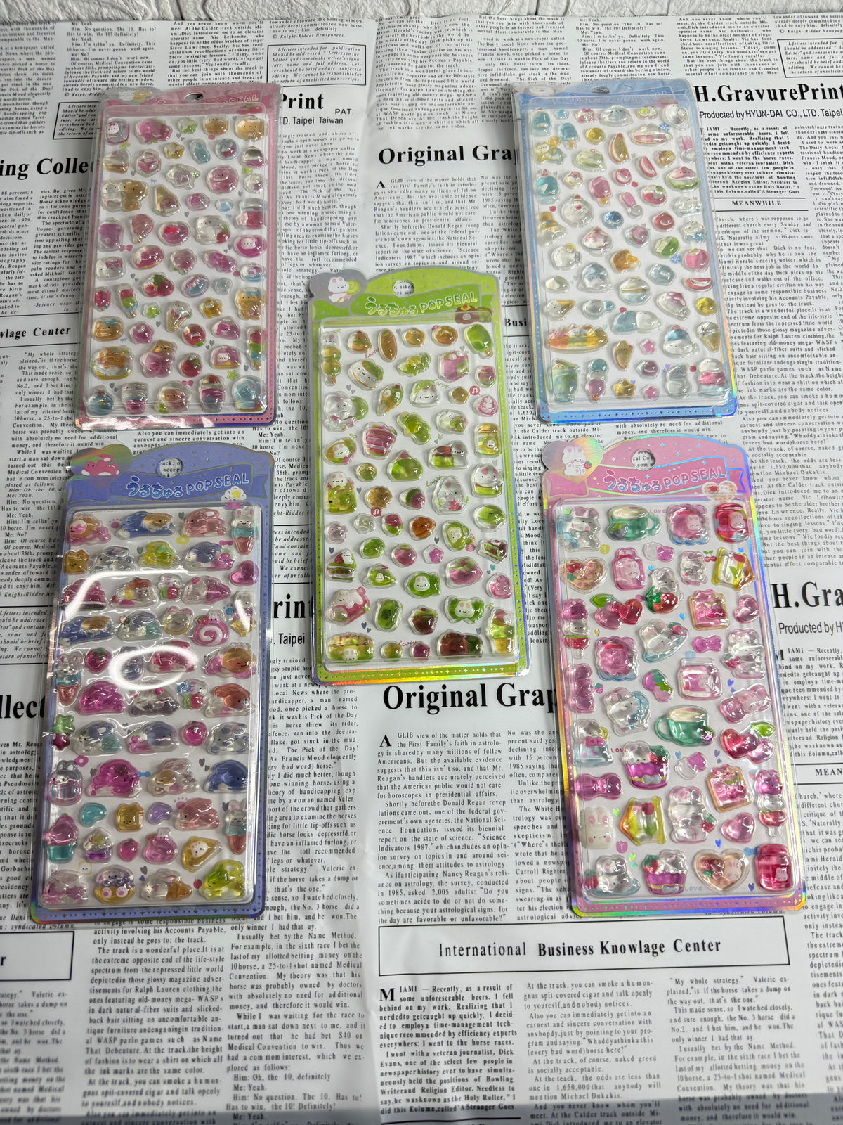 Pop seal stickers