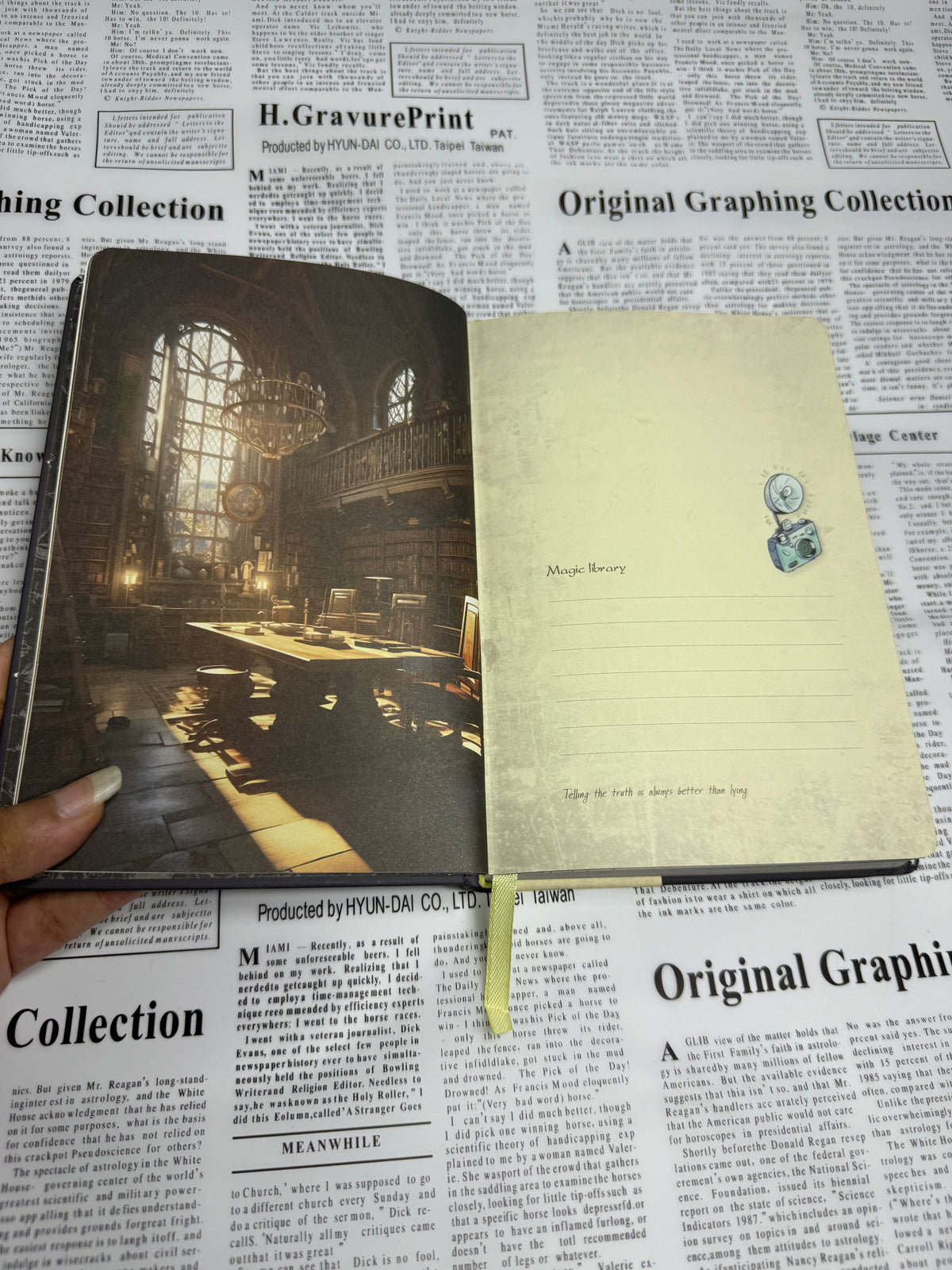 Wizard Magic Street Journal | Fantasy Adventure Notebook (Printed Pages)