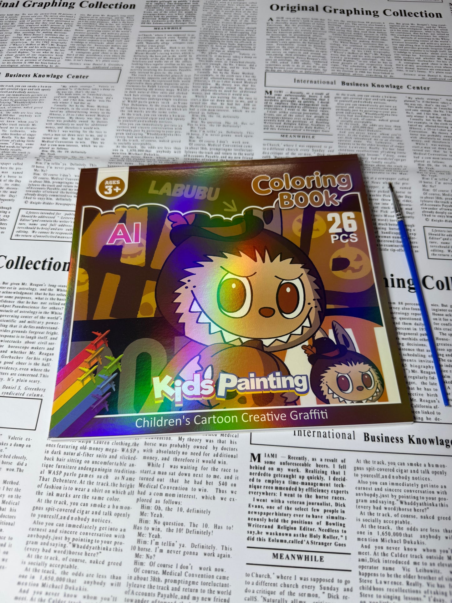 Coloring book + Painting Book + Note pad