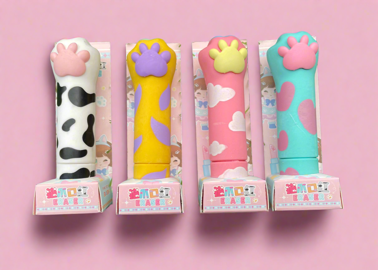 Paw lipstick eraser – Sticky Pop Stationery