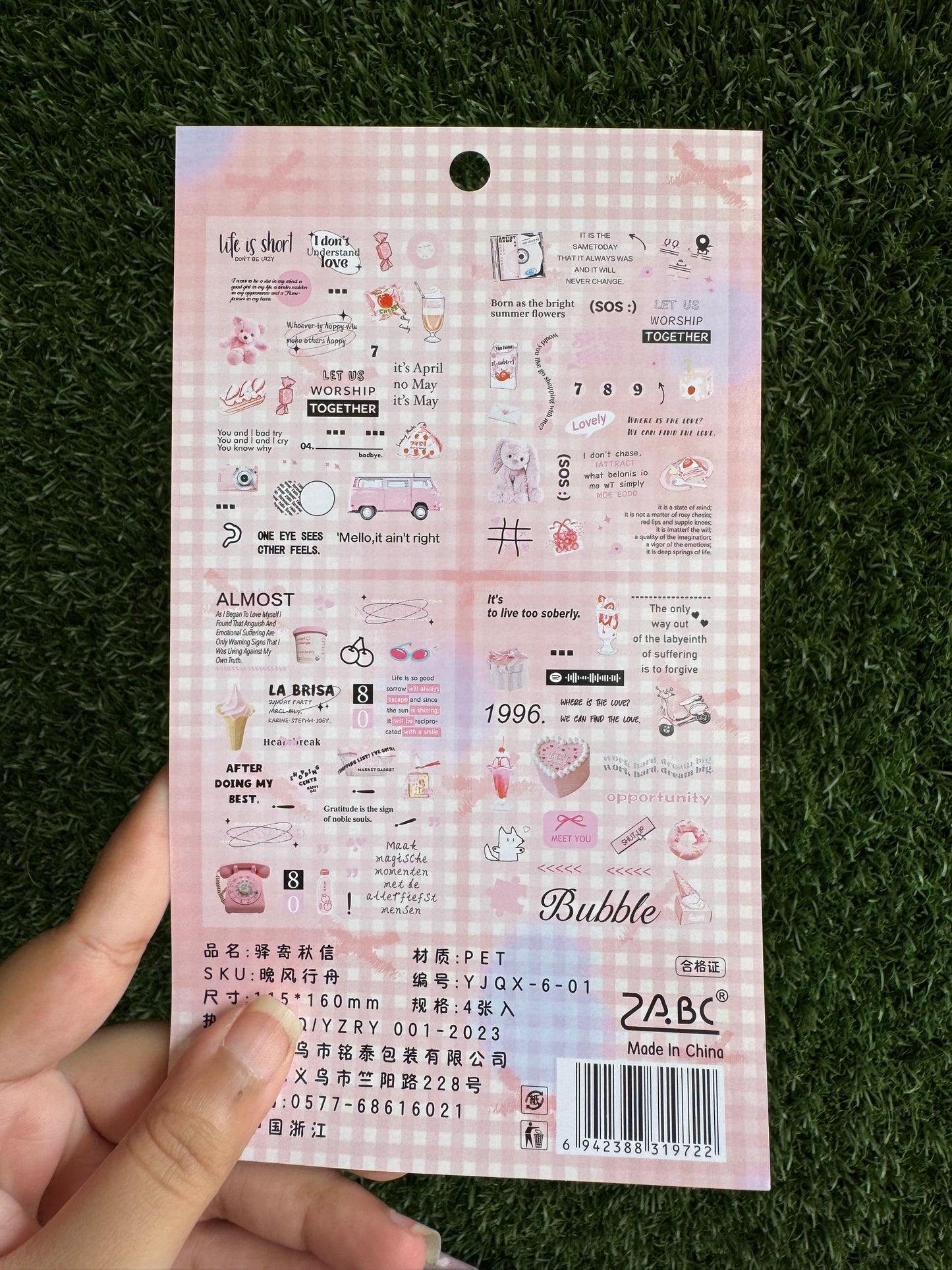 Aesthetic Sticker Sheets