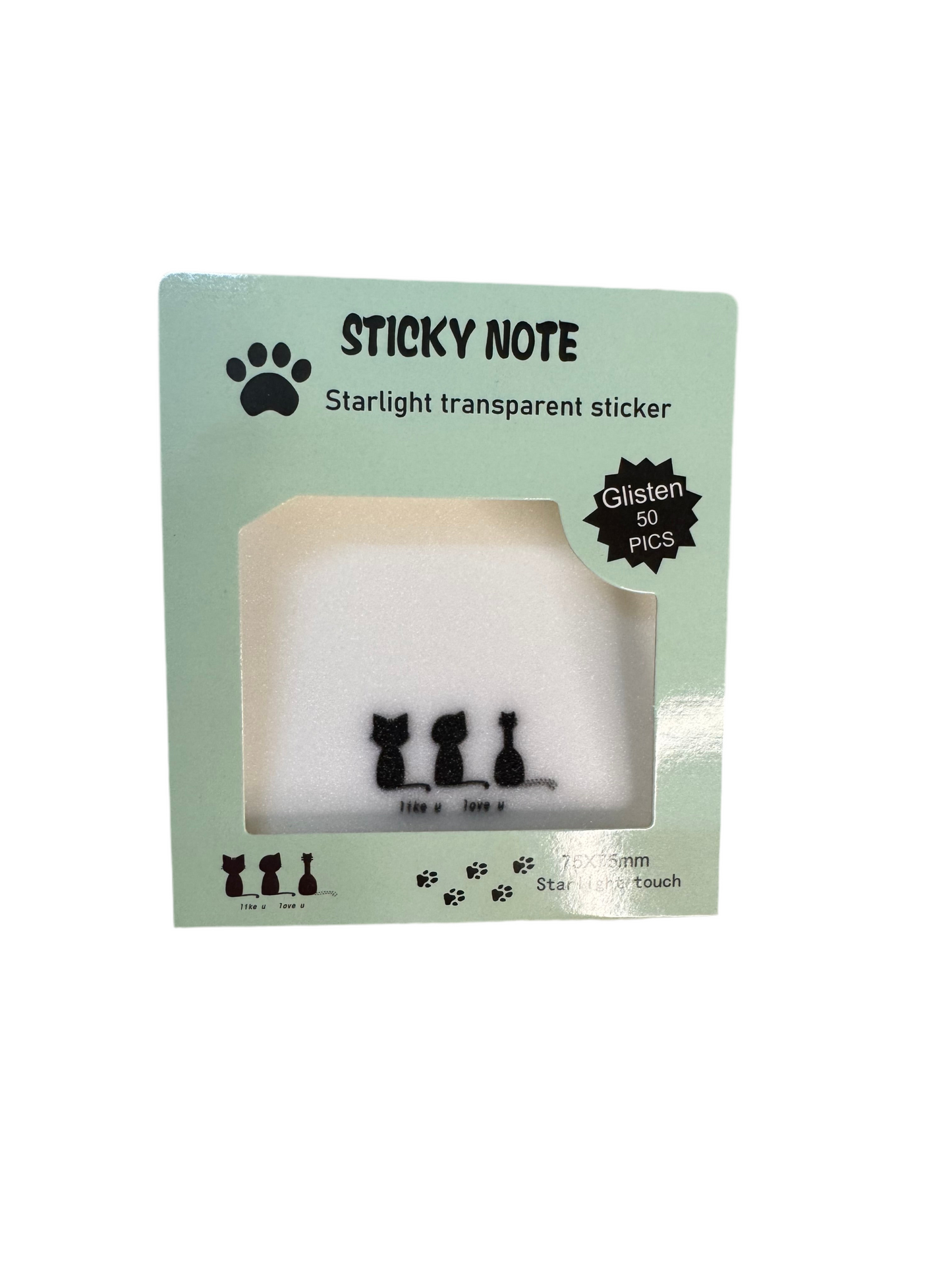 Sticky notes transparent