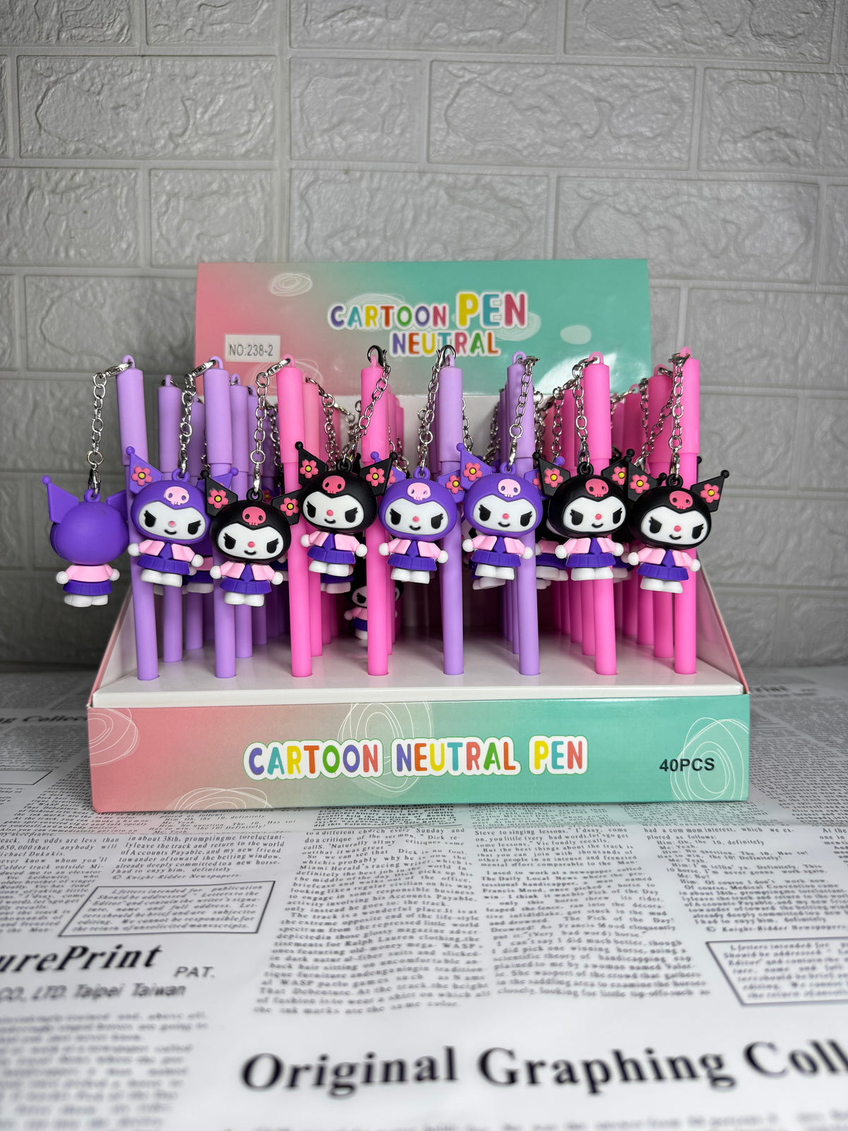 Cartoon Gel Pen with Kuromi Chram