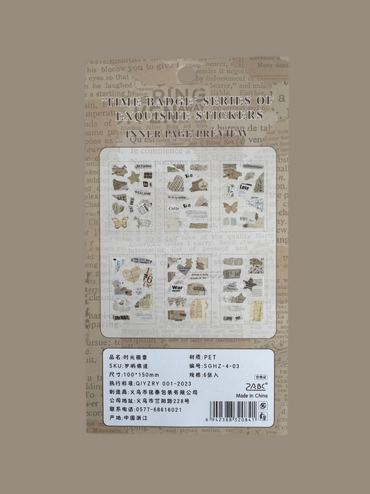 Newspaper Aesthetic Sticker