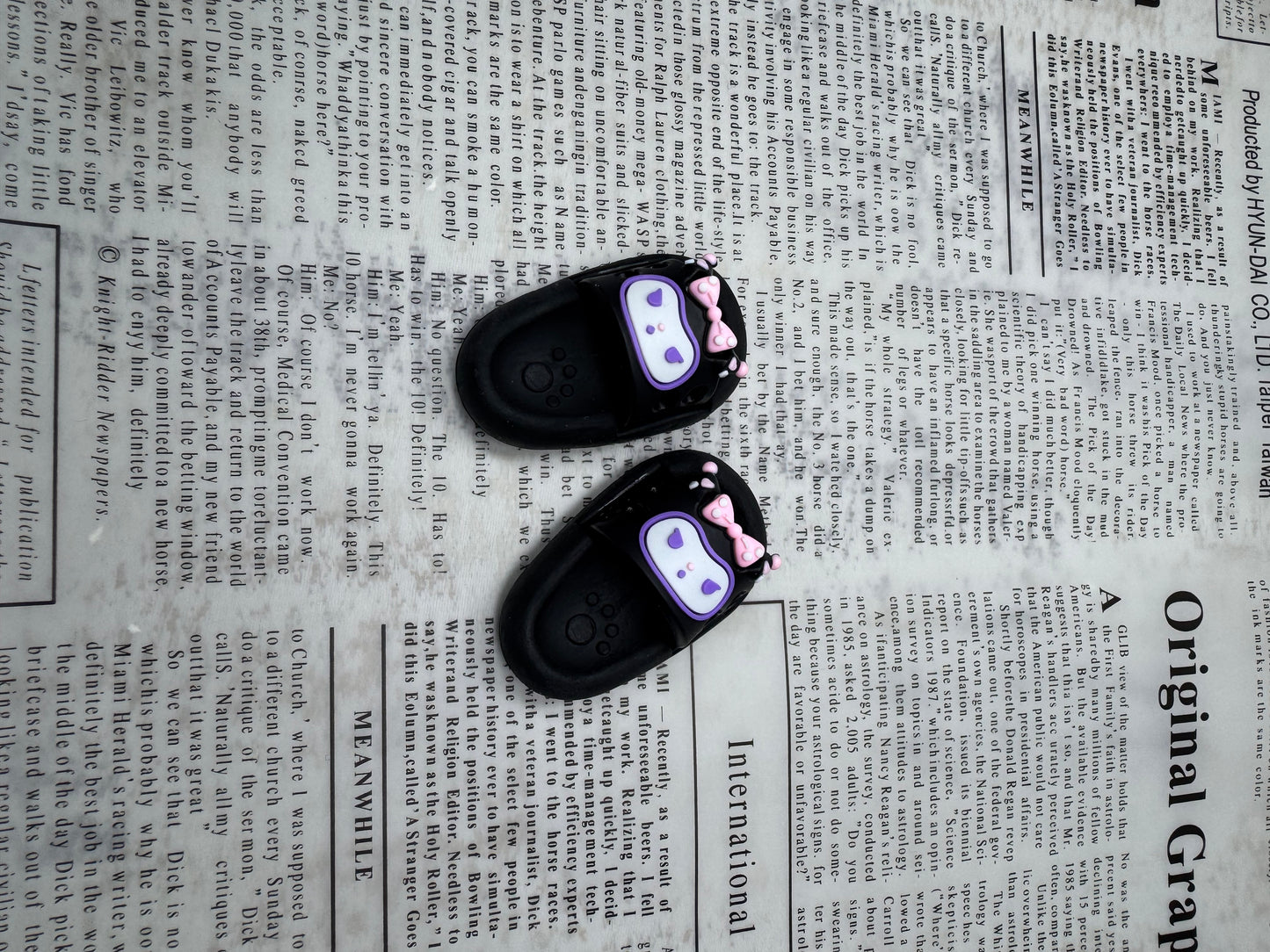 Kuromi Slippers Eraser