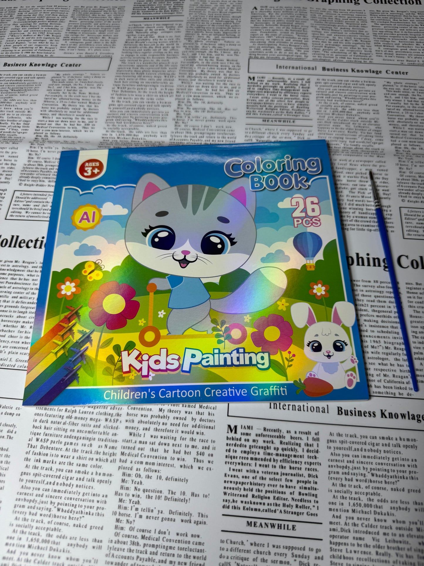 Coloring book + Painting Book + Note pad