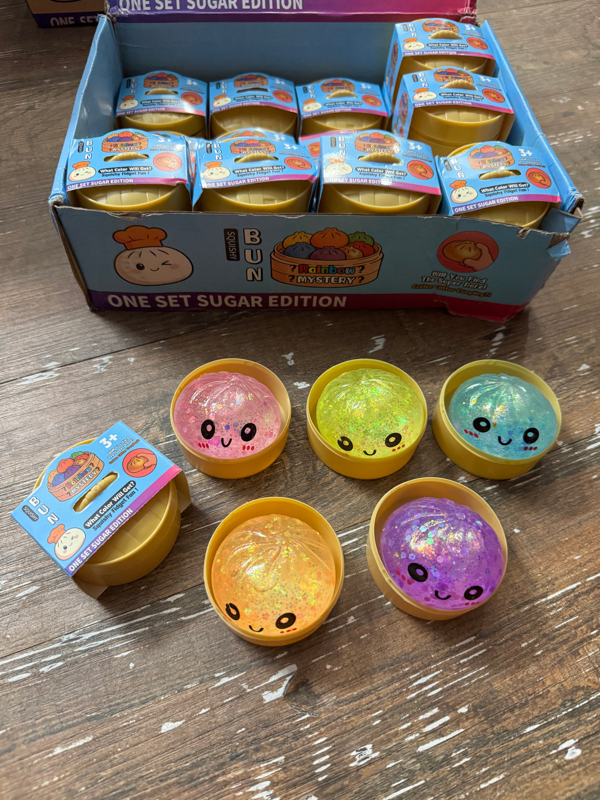 Mini Cute Dumpling 🥟 Squishy Glitter Edition | Stress Relief Toy | Super Soft