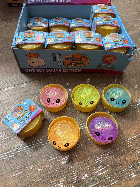 Mini Cute Dumpling 🥟 Squishy Glitter Edition | Stress Relief Toy | Super Soft