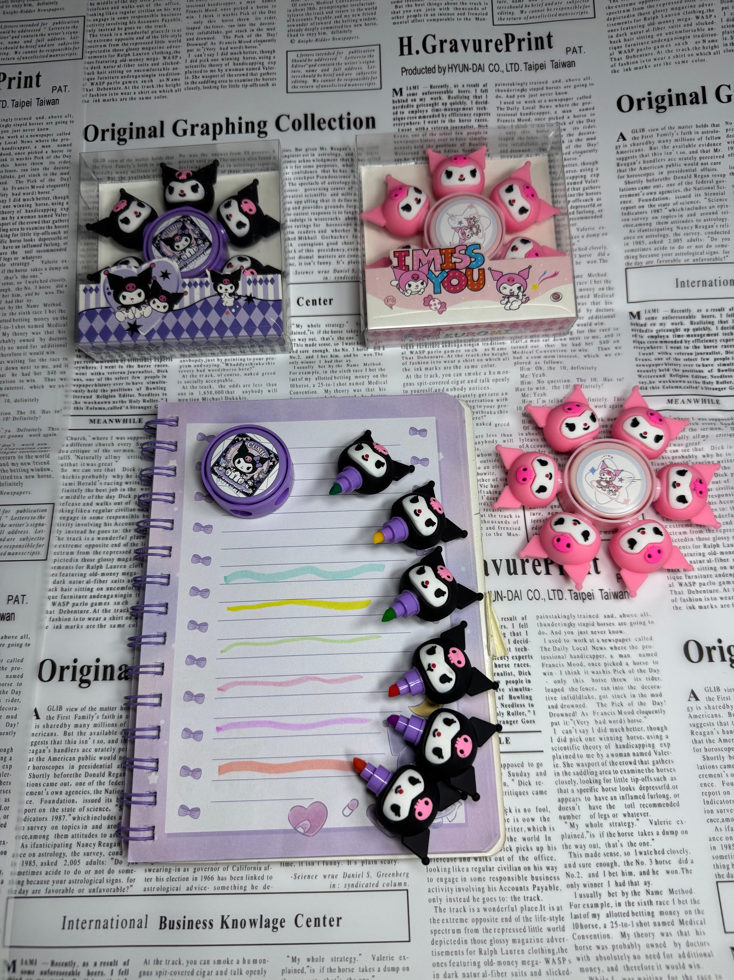 Kuromi Spinner + Highlighters