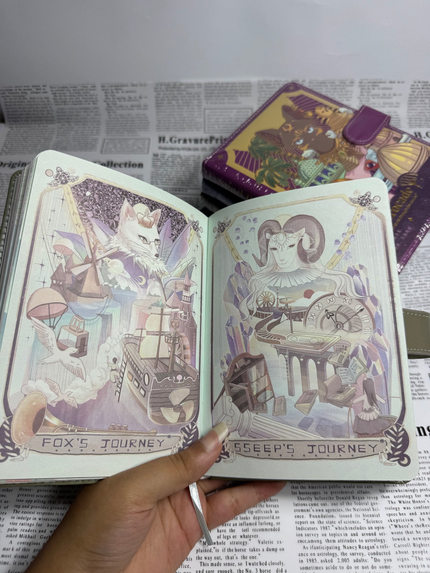 Aesthetic Animal themed journals | Send brocade |